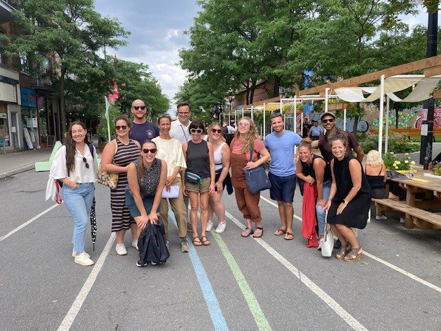 The Patronicity Team with the leaders of Société de Développement de l’Avenue du Mont-Royal