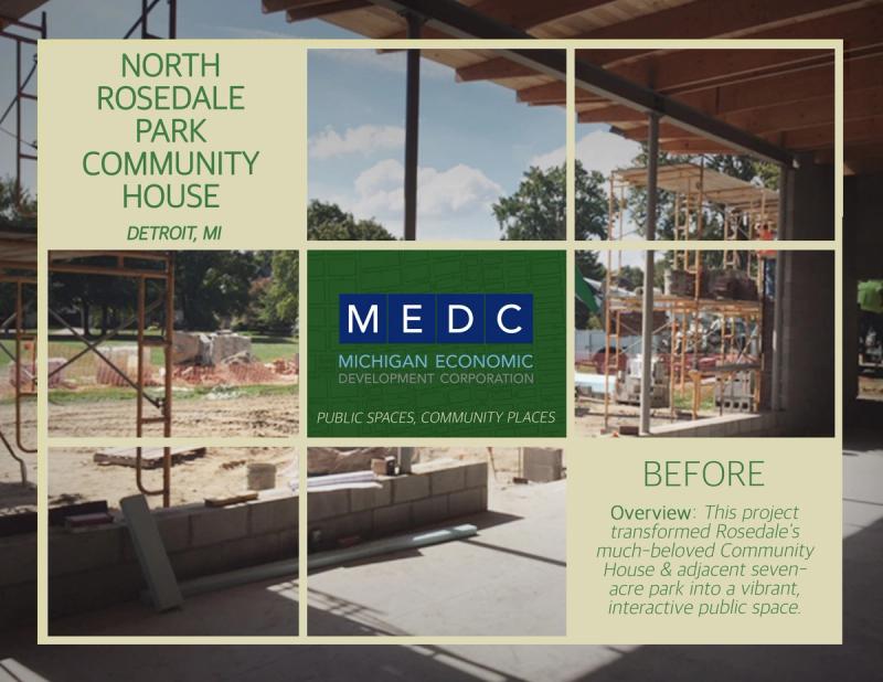 An old MEDC graphic for the North Rosedale Park Community House before the campaign. 