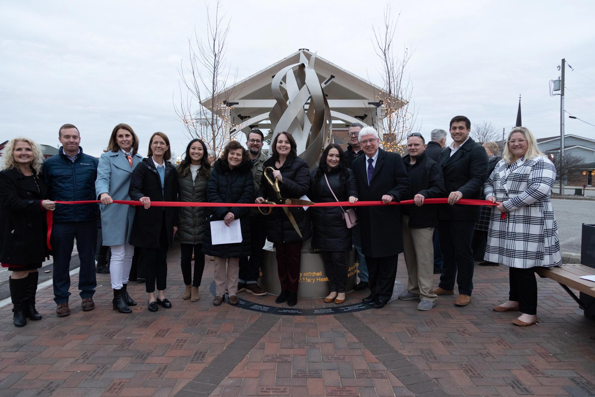 The ribbon cutting for the Batesville Main Street project