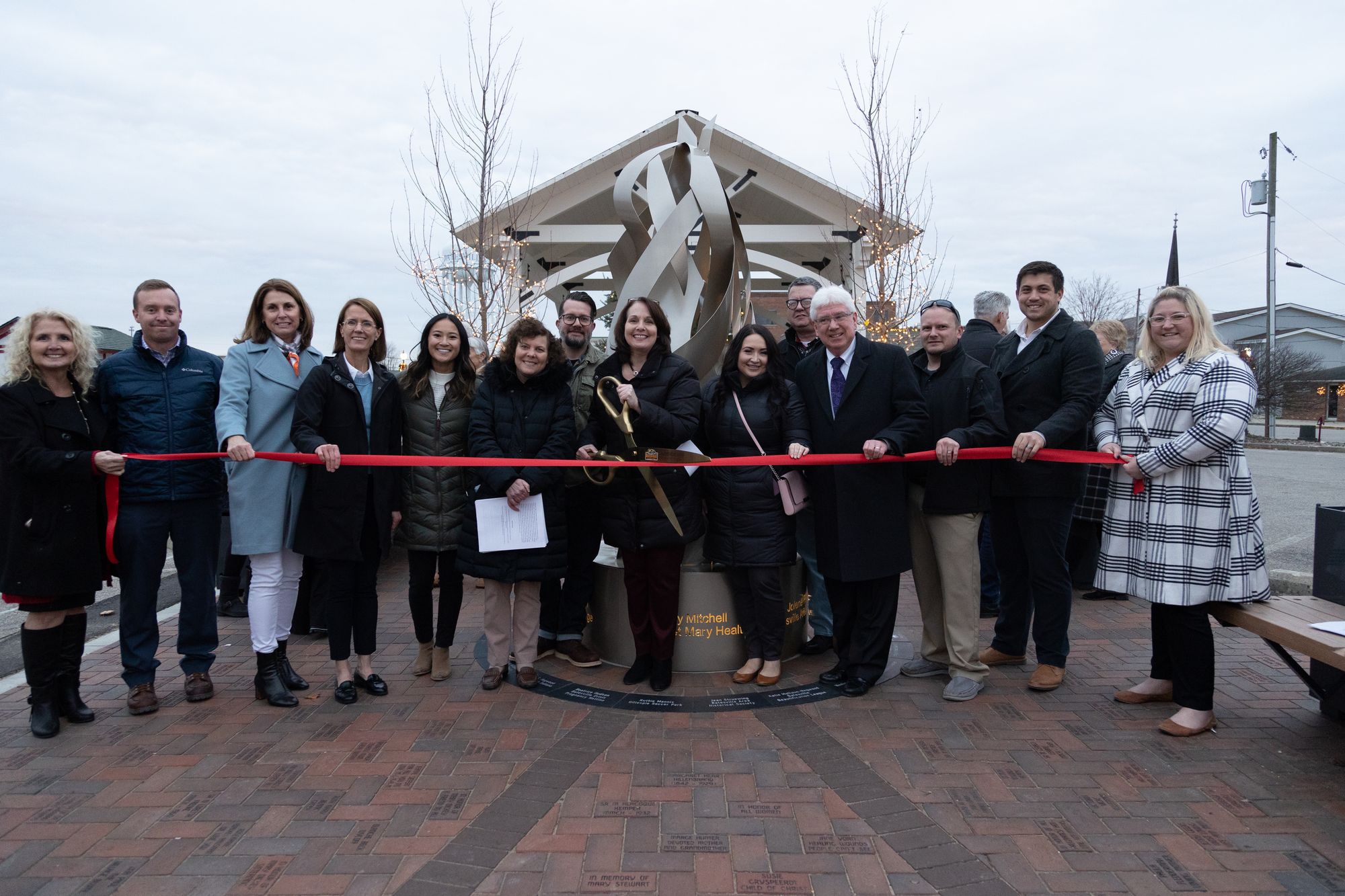 The ribbon cutting for the Batesville Main Street project