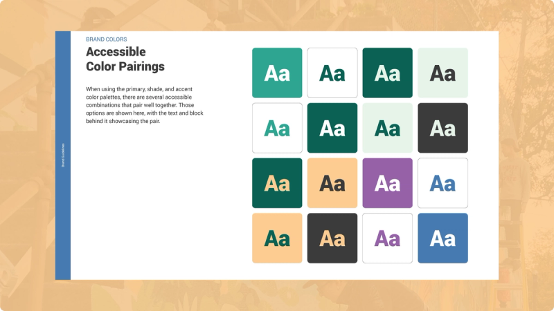 Patronicity’s Brand Colors, Accessible Color Pairings