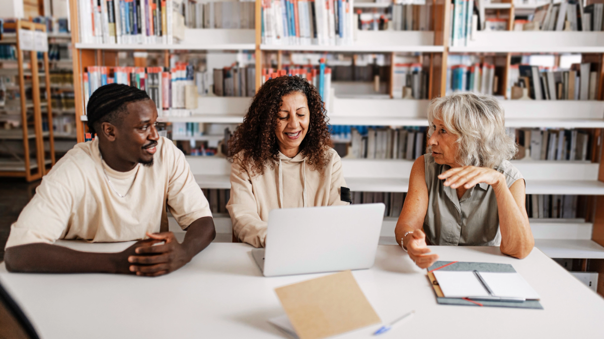 A group of people working together to develop a plan. 