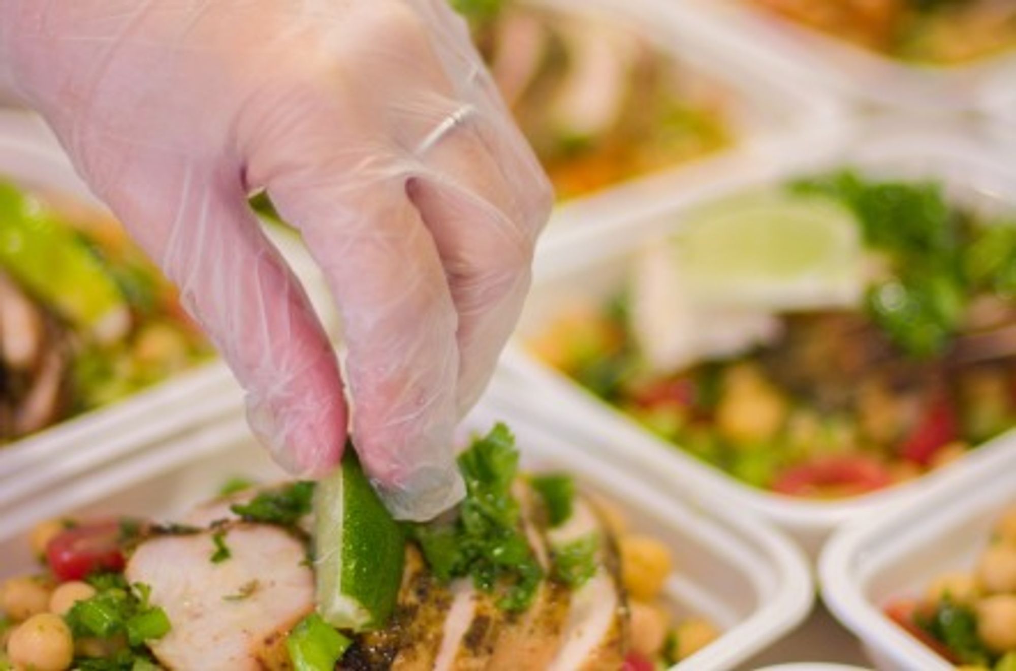 Chef Yesenia Melos hands prepare clean, healthy meals. 
