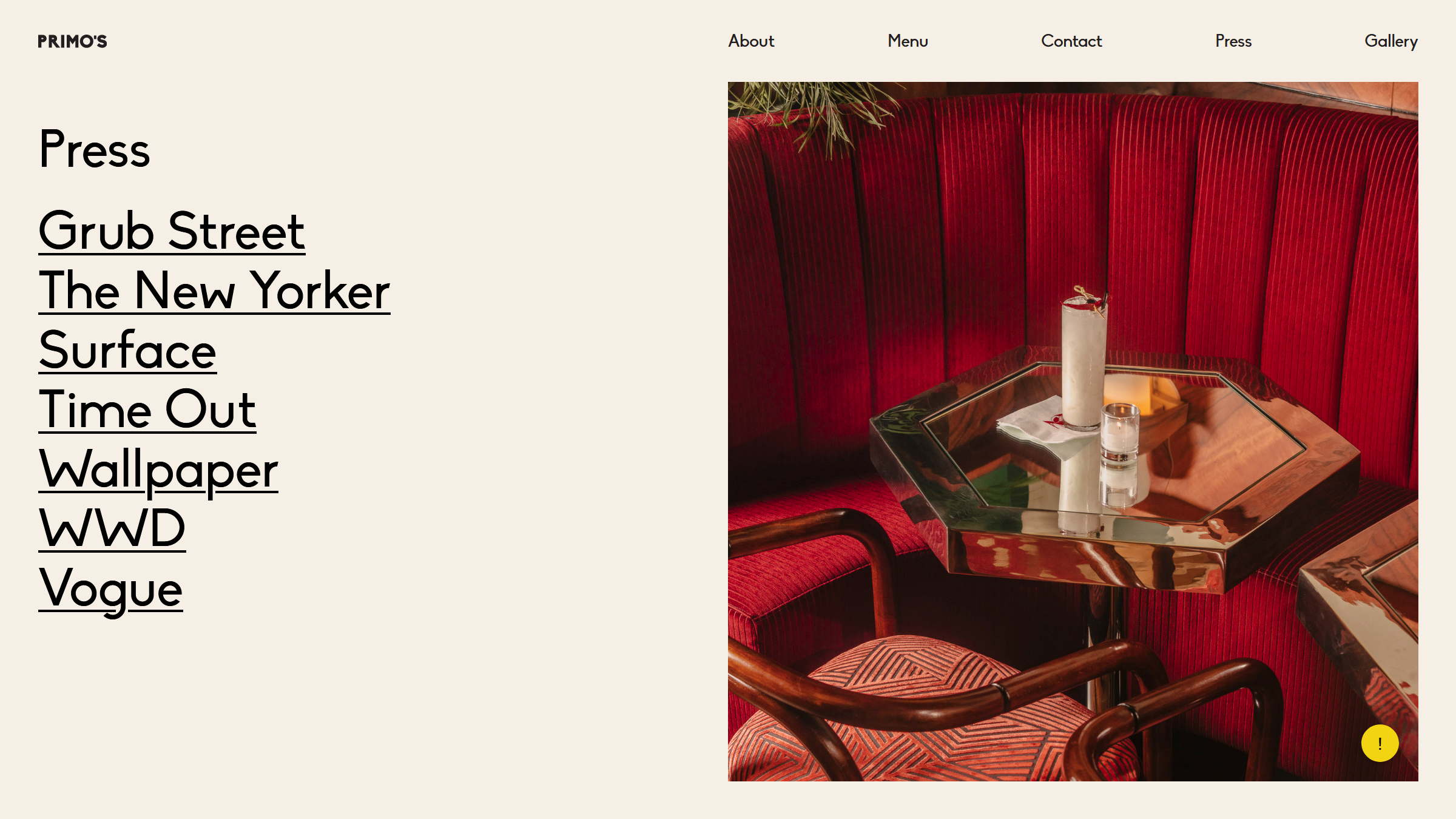Primo's Website Press