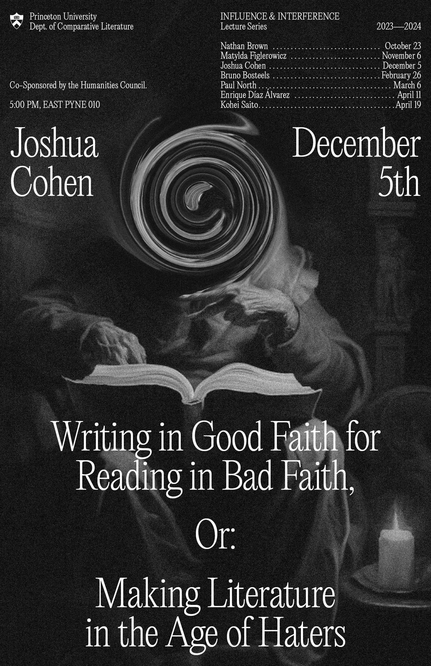 Joshua Cohen Poster