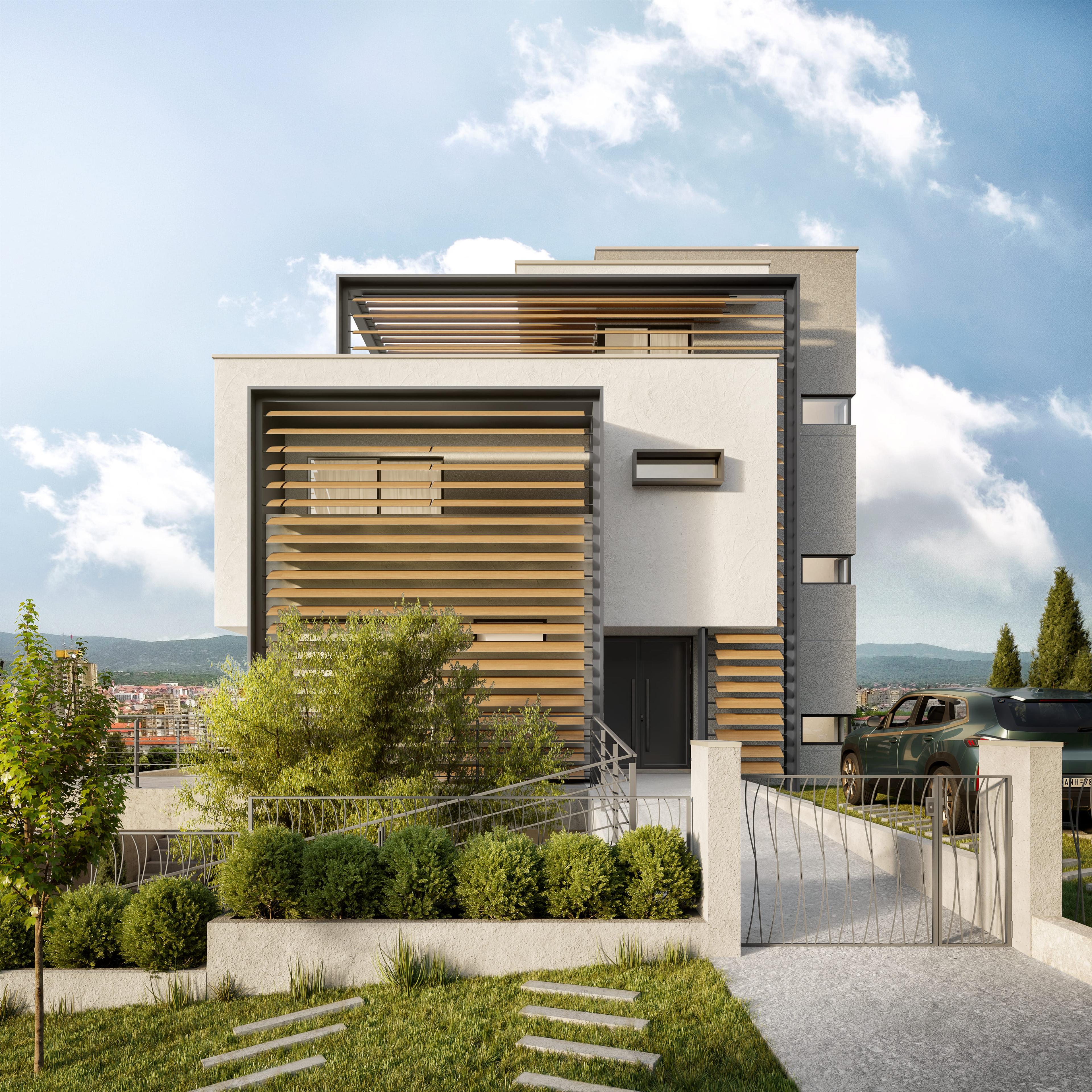 Render, House on the hill
