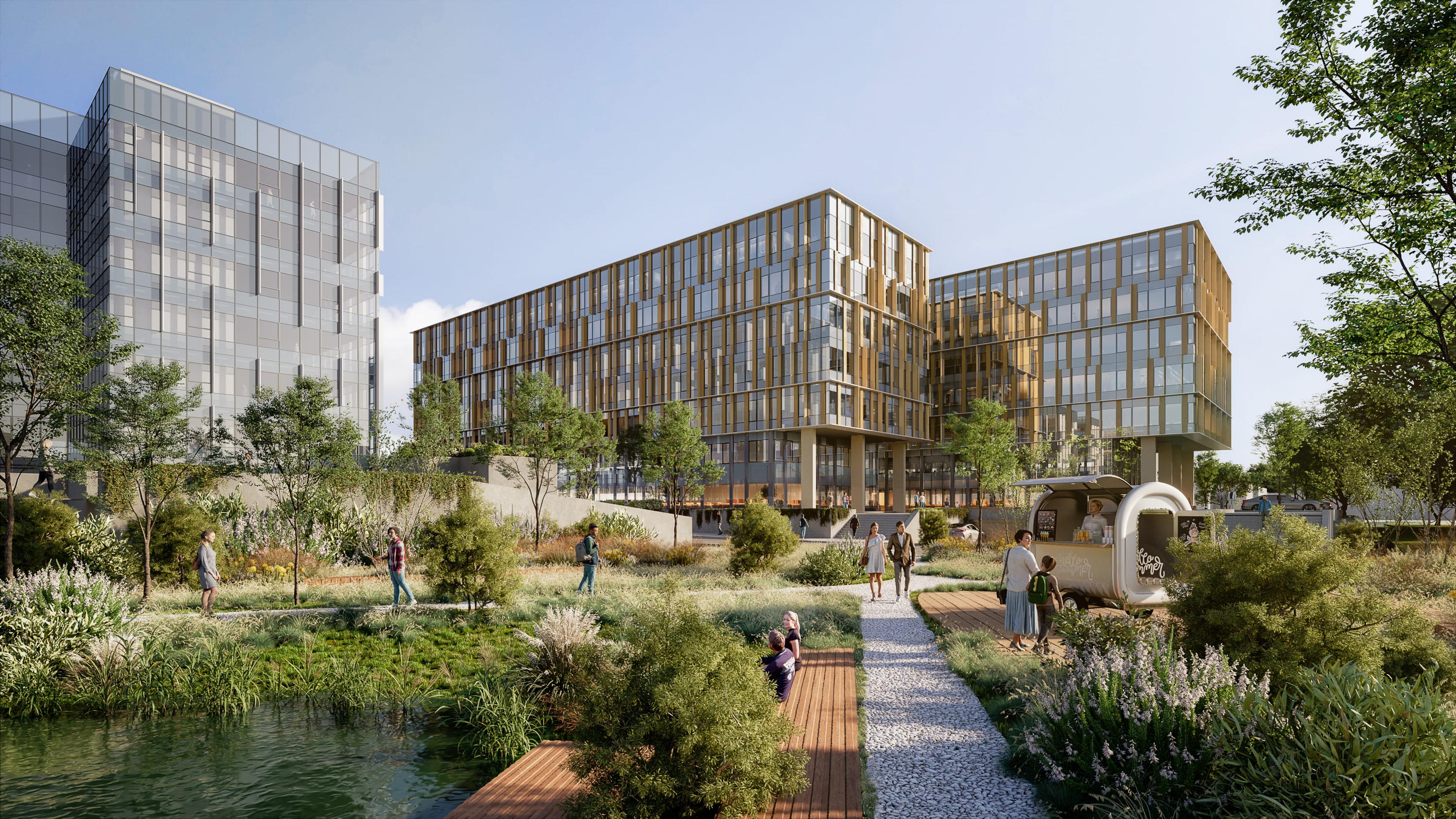 Exterior render, third view, Matrix Project