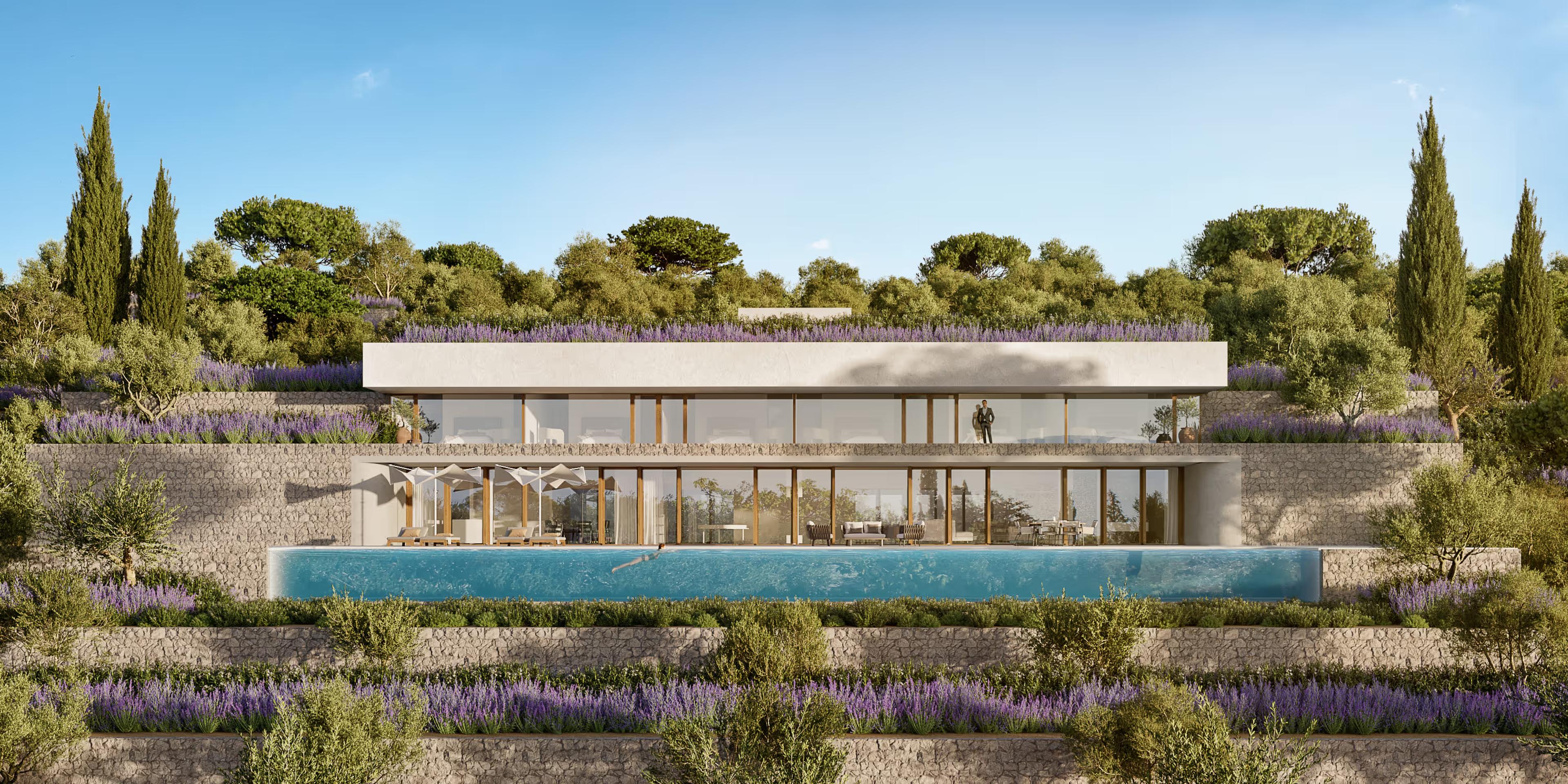 Villa 3 render, second view, Hotel Junce Ravan