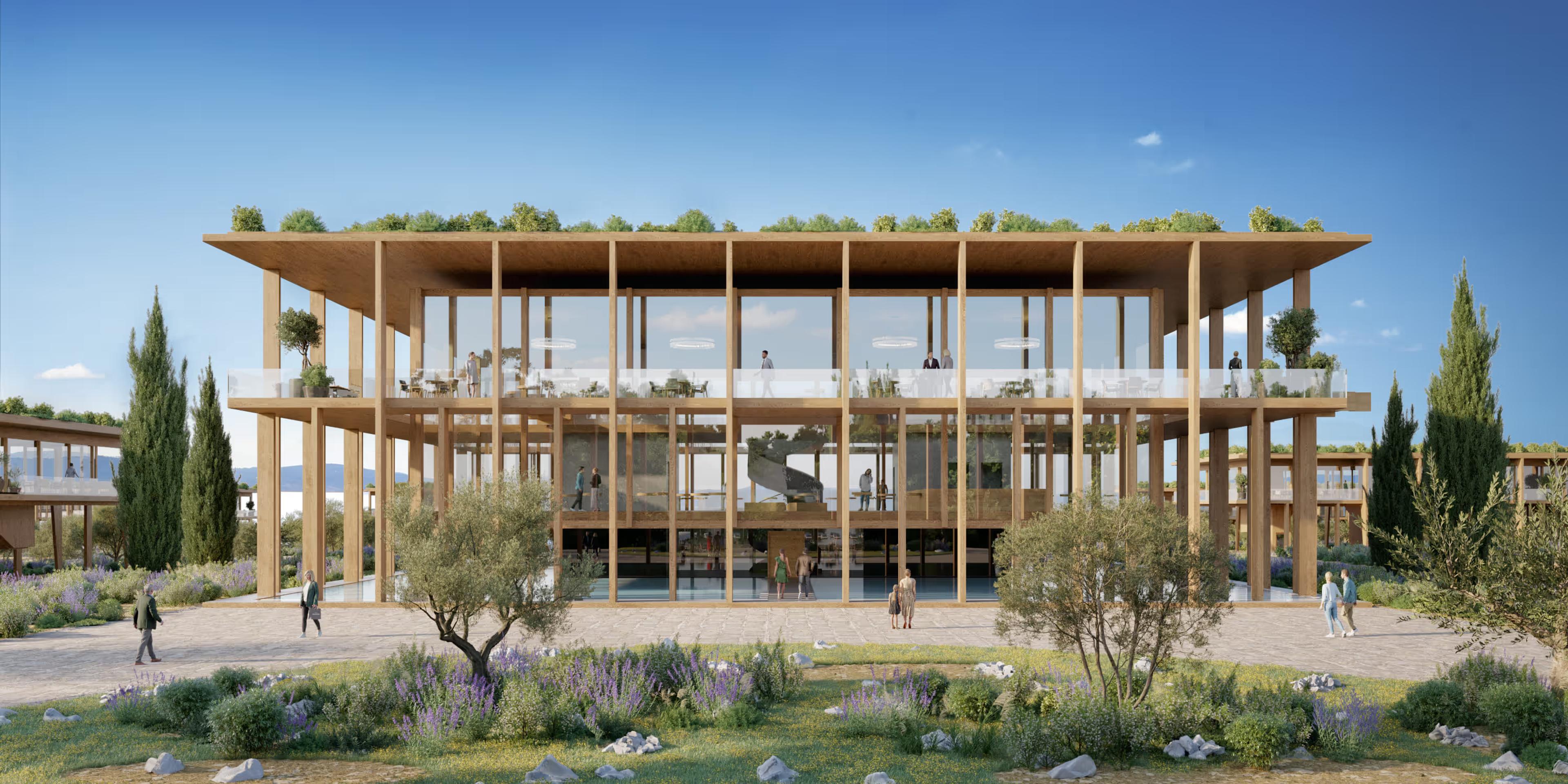 Hotel render, second view, Hotel Junce Ravan