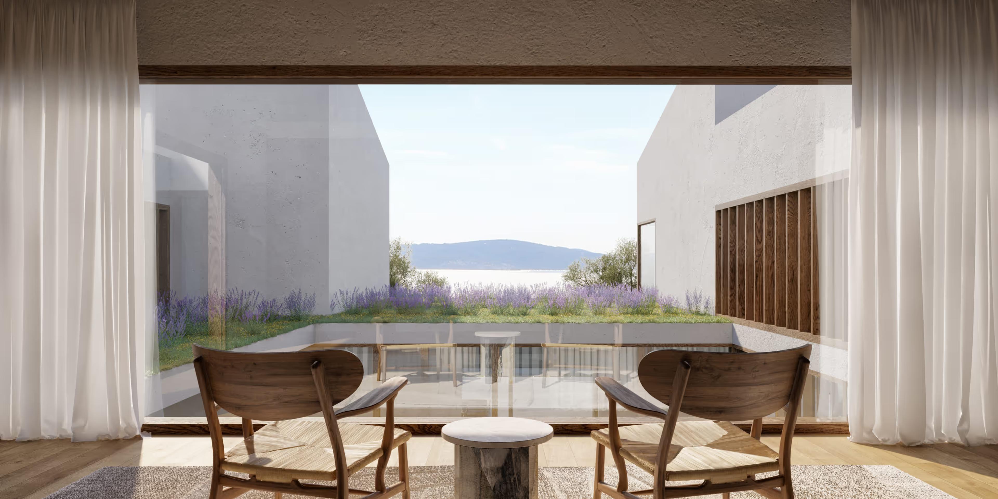 Villa 2 render, fourth view, Hotel Junce Ravan