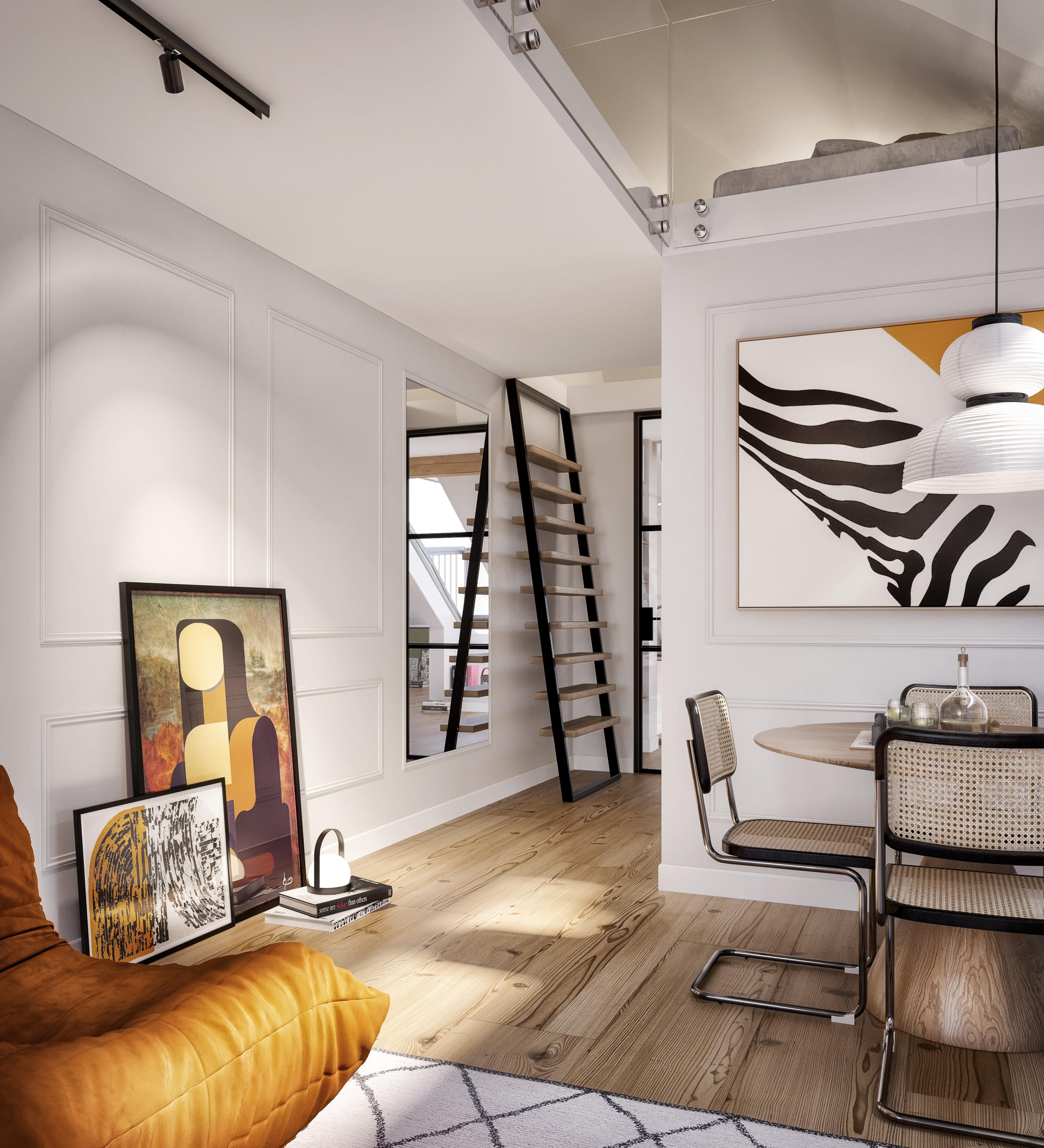 Hallway render, Prahovska