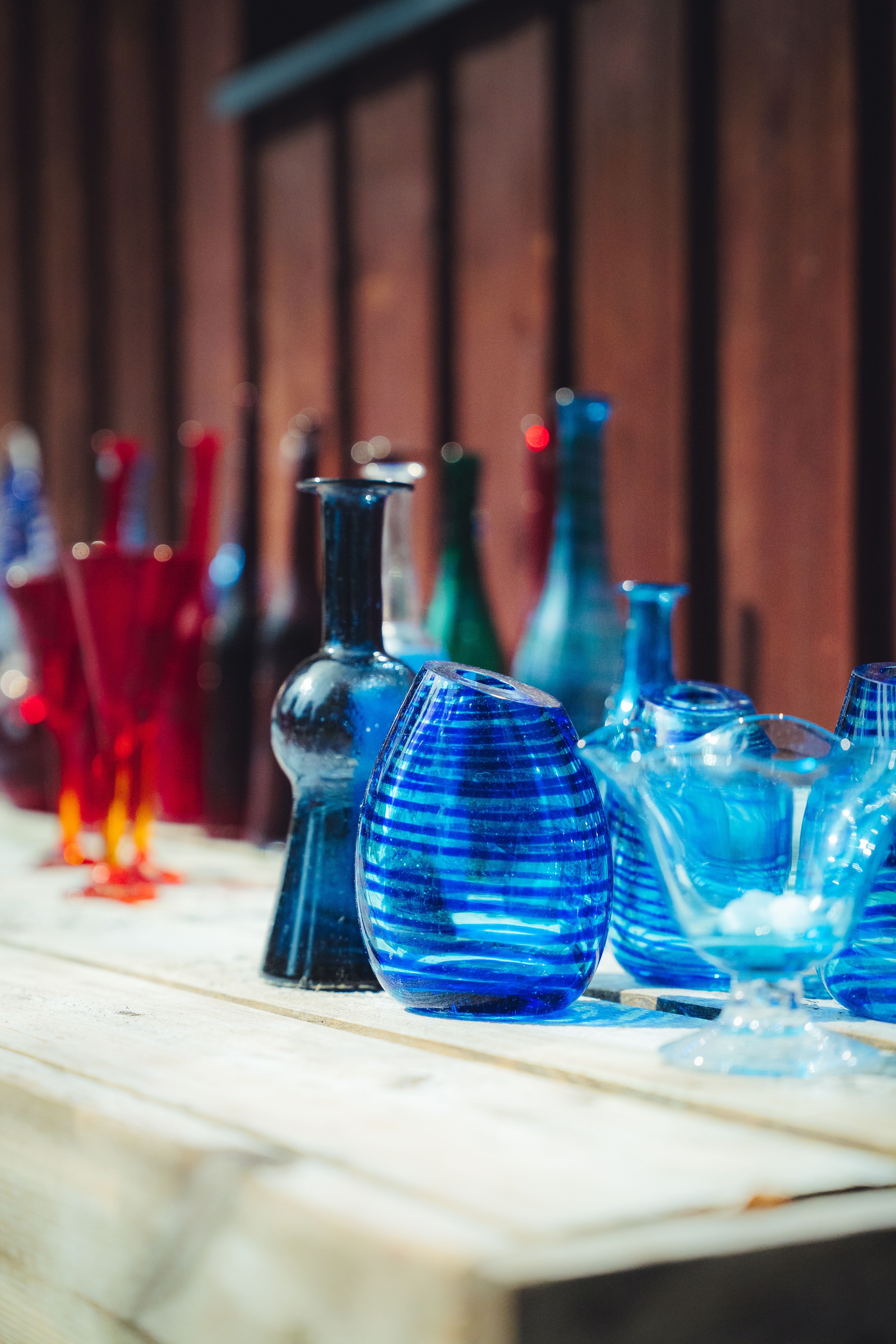Kustavi Glass Village handmade glasses.