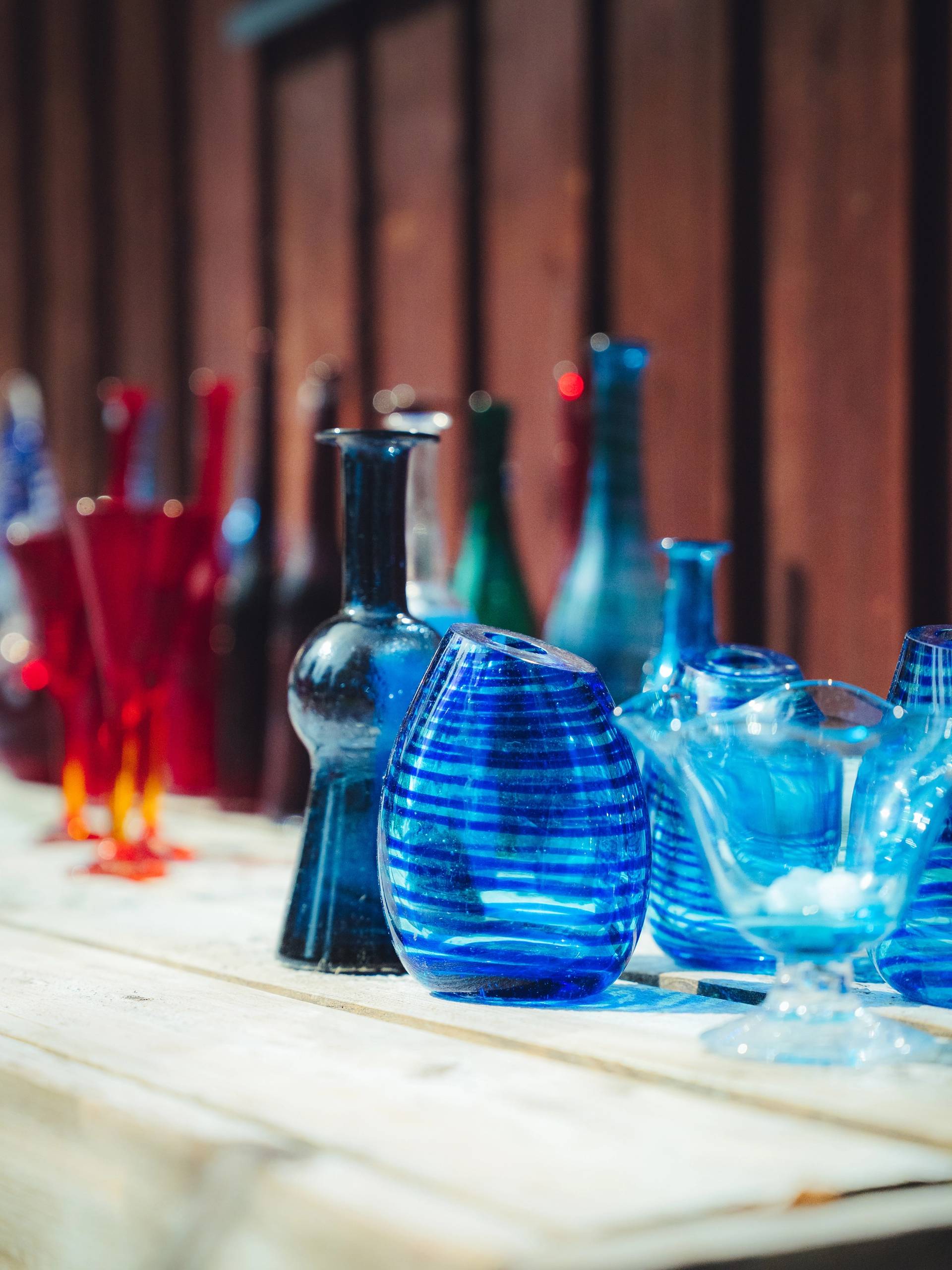 Kustavi Glass Village handmade glasses.
