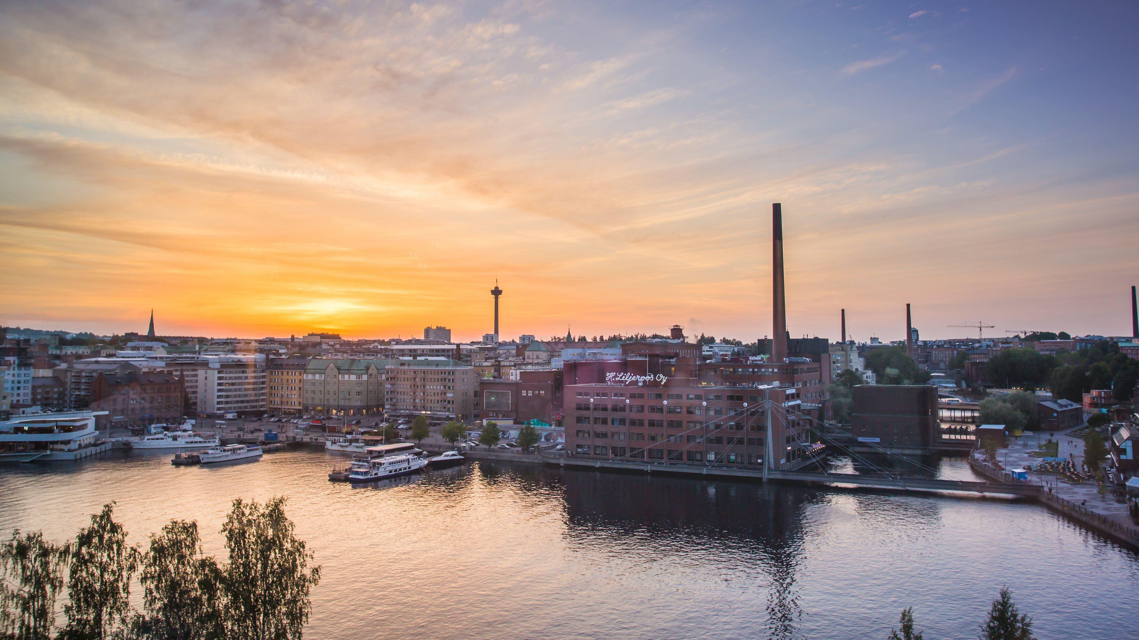 The Tampere city skyline.