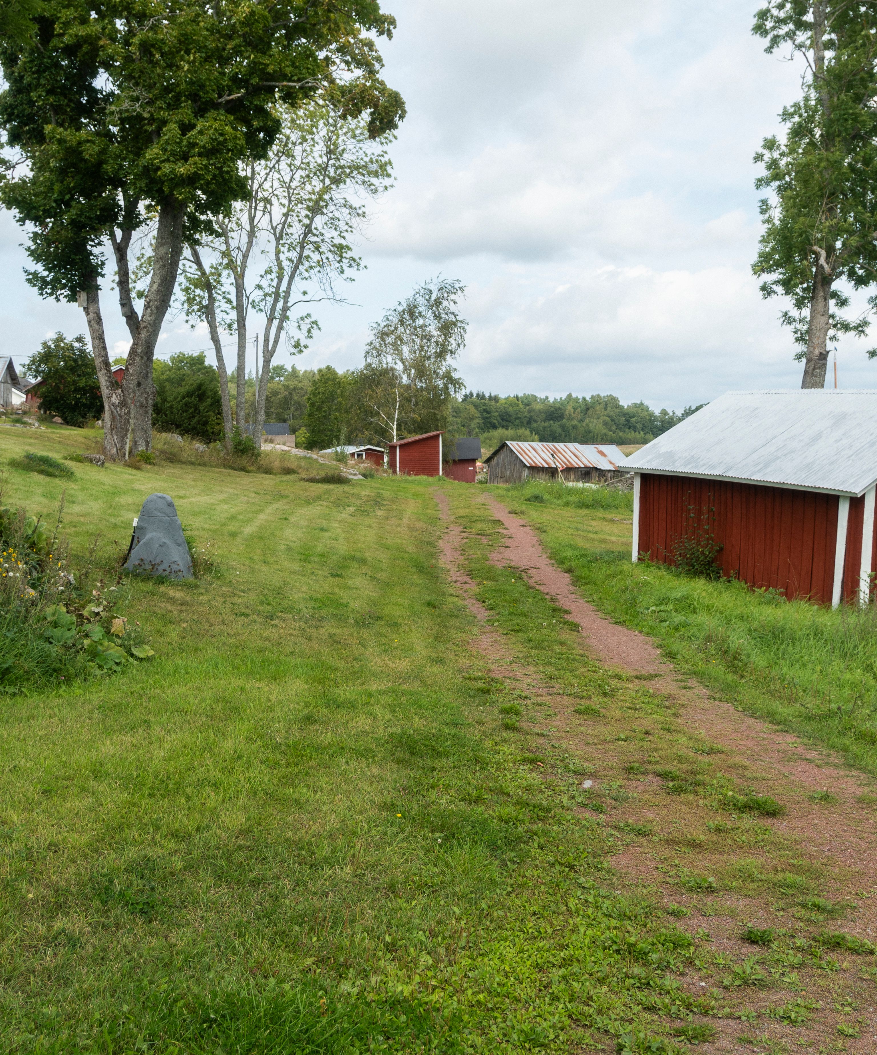 Red houses in Iniö.