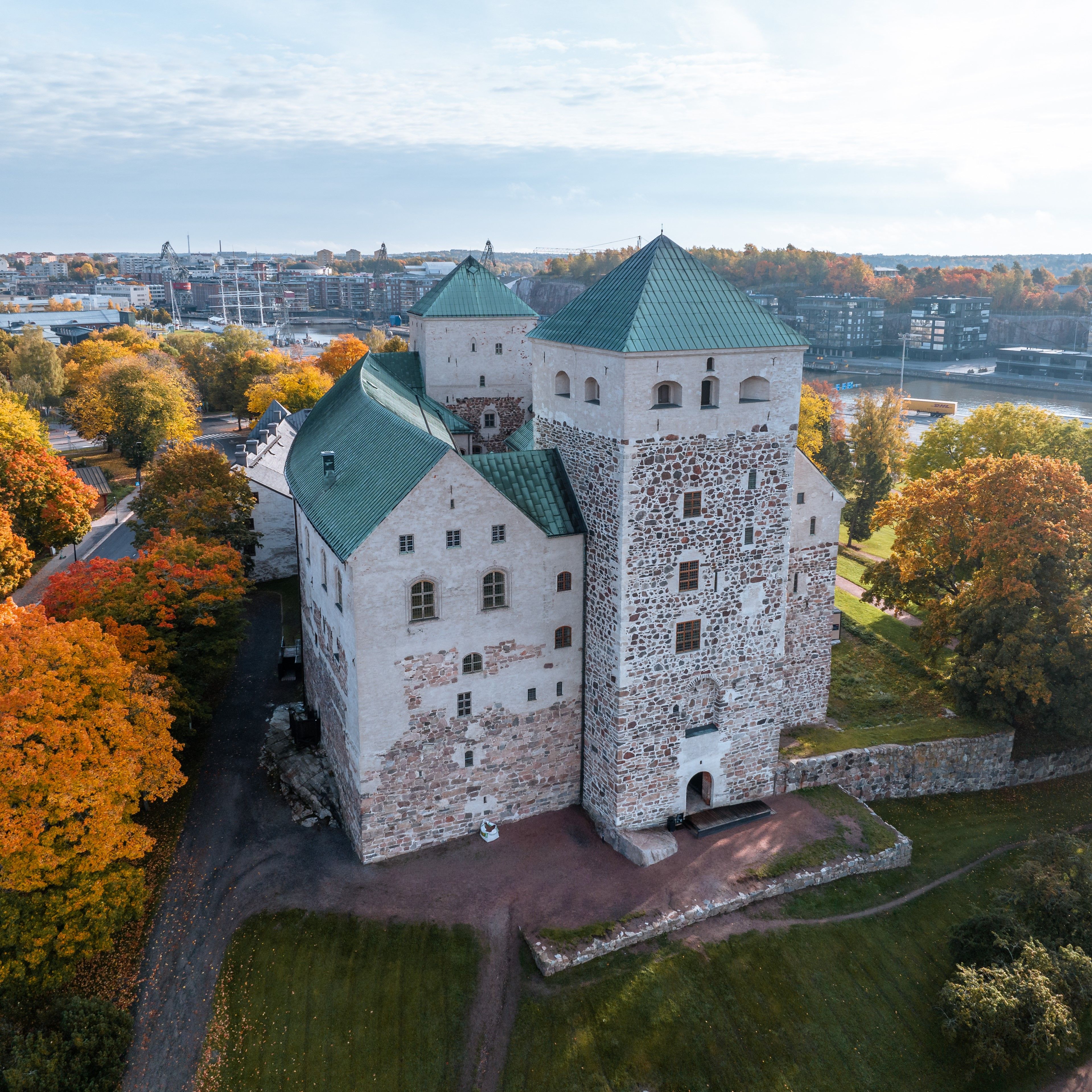 The Turku Castle seen from a birds eye perspective