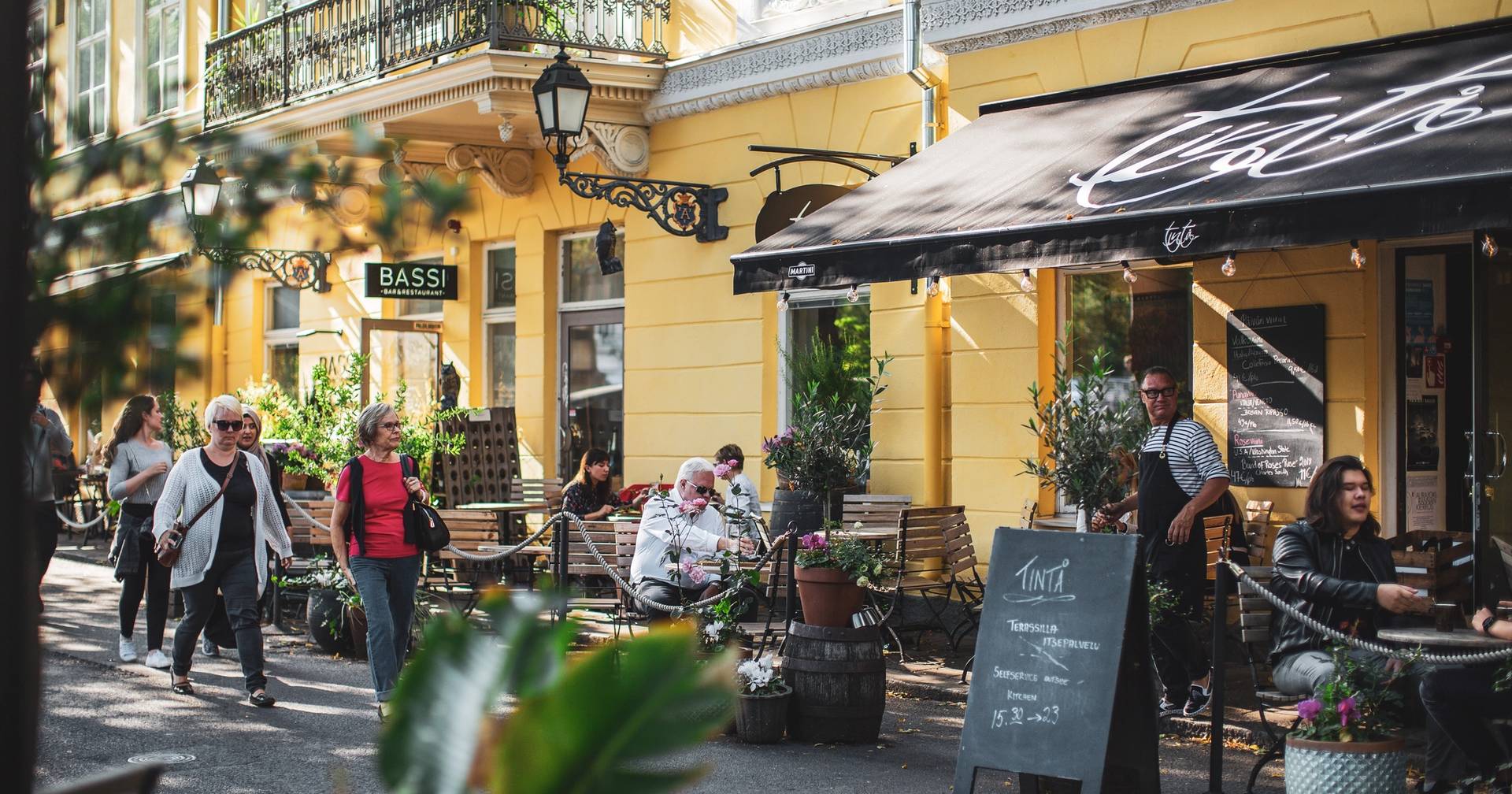 A Turku riverside restaurant.