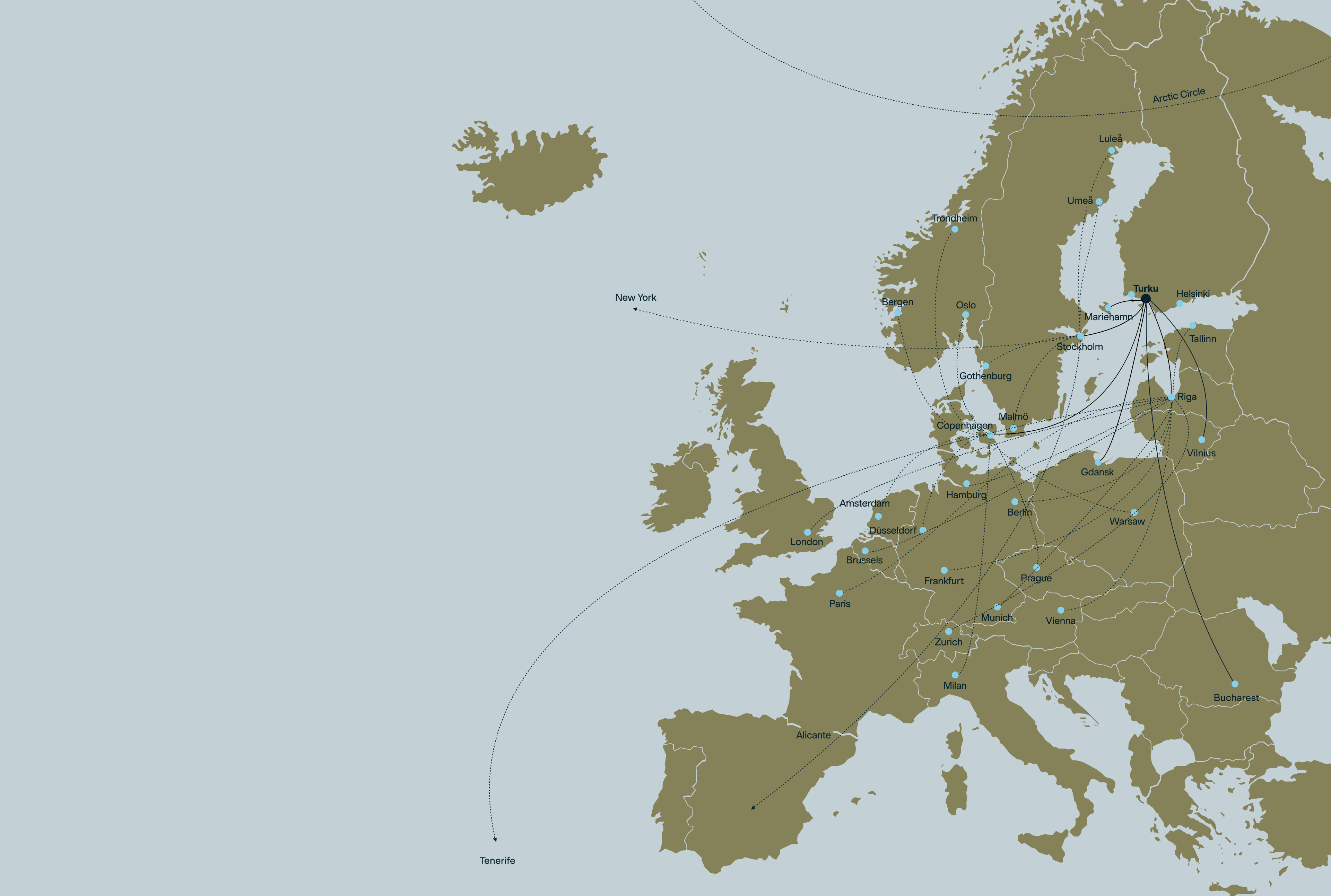 A map of Europe.