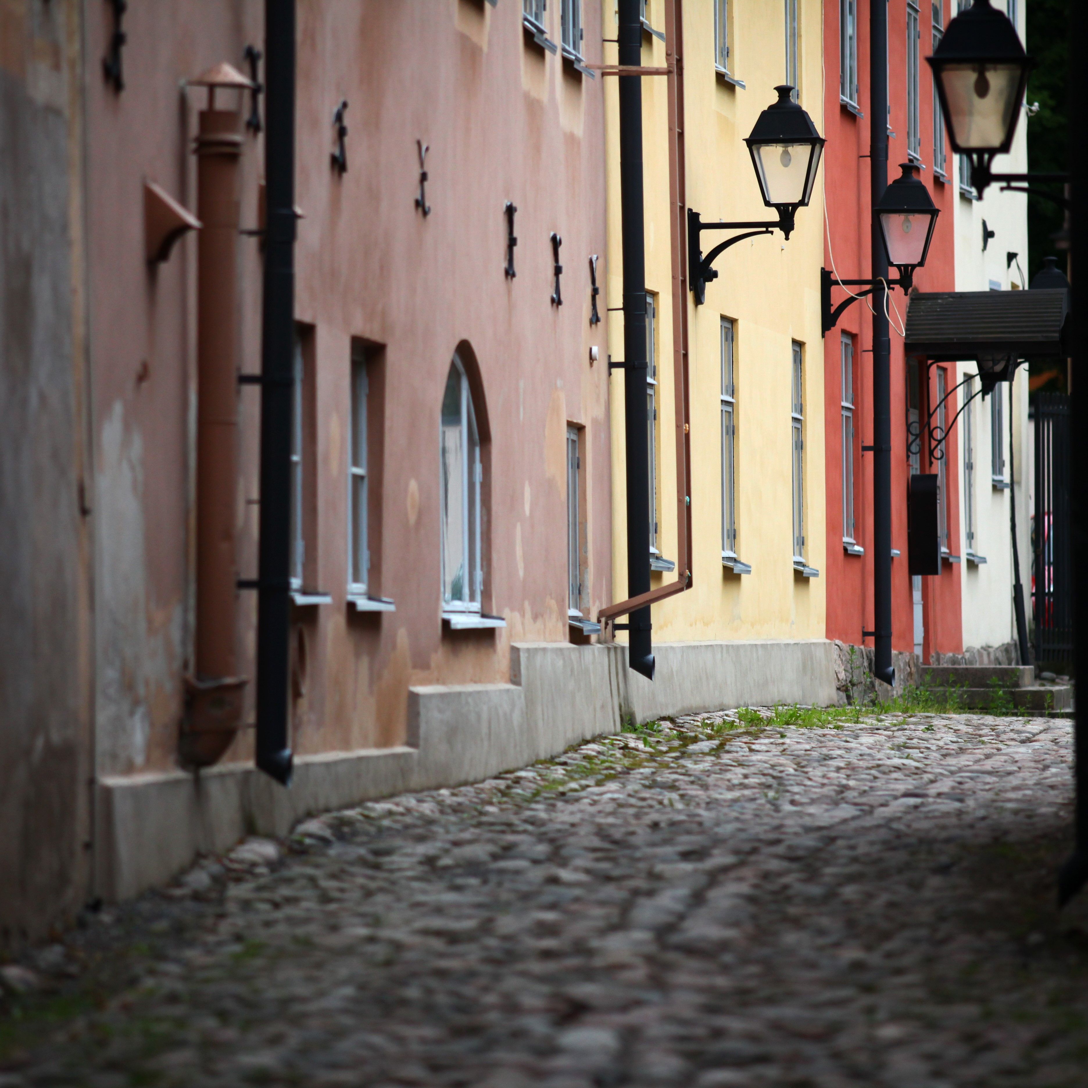 Houses in an old town alley