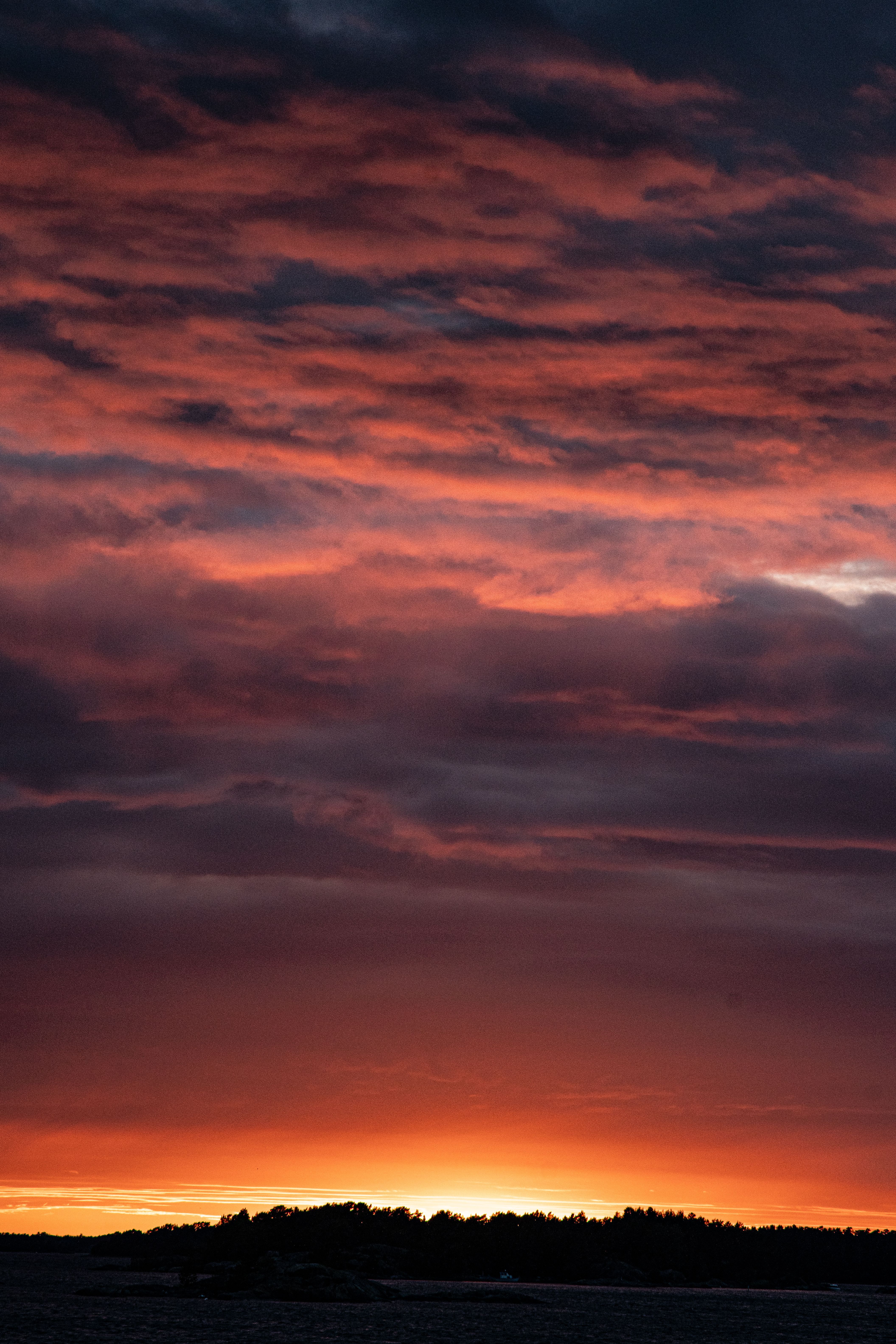 A sunset in Saaristo.