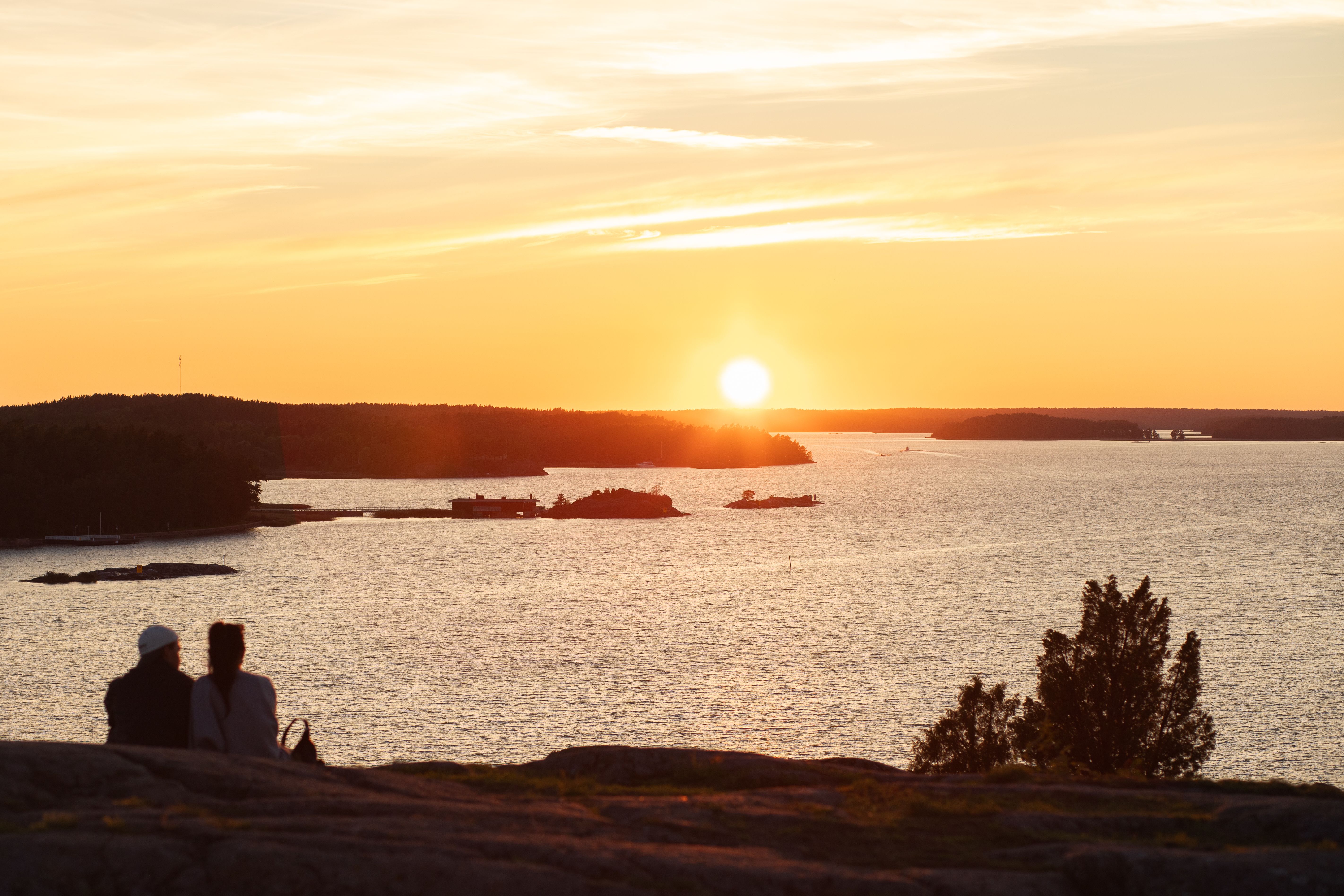 Sunset at Kupravuori cliffs.