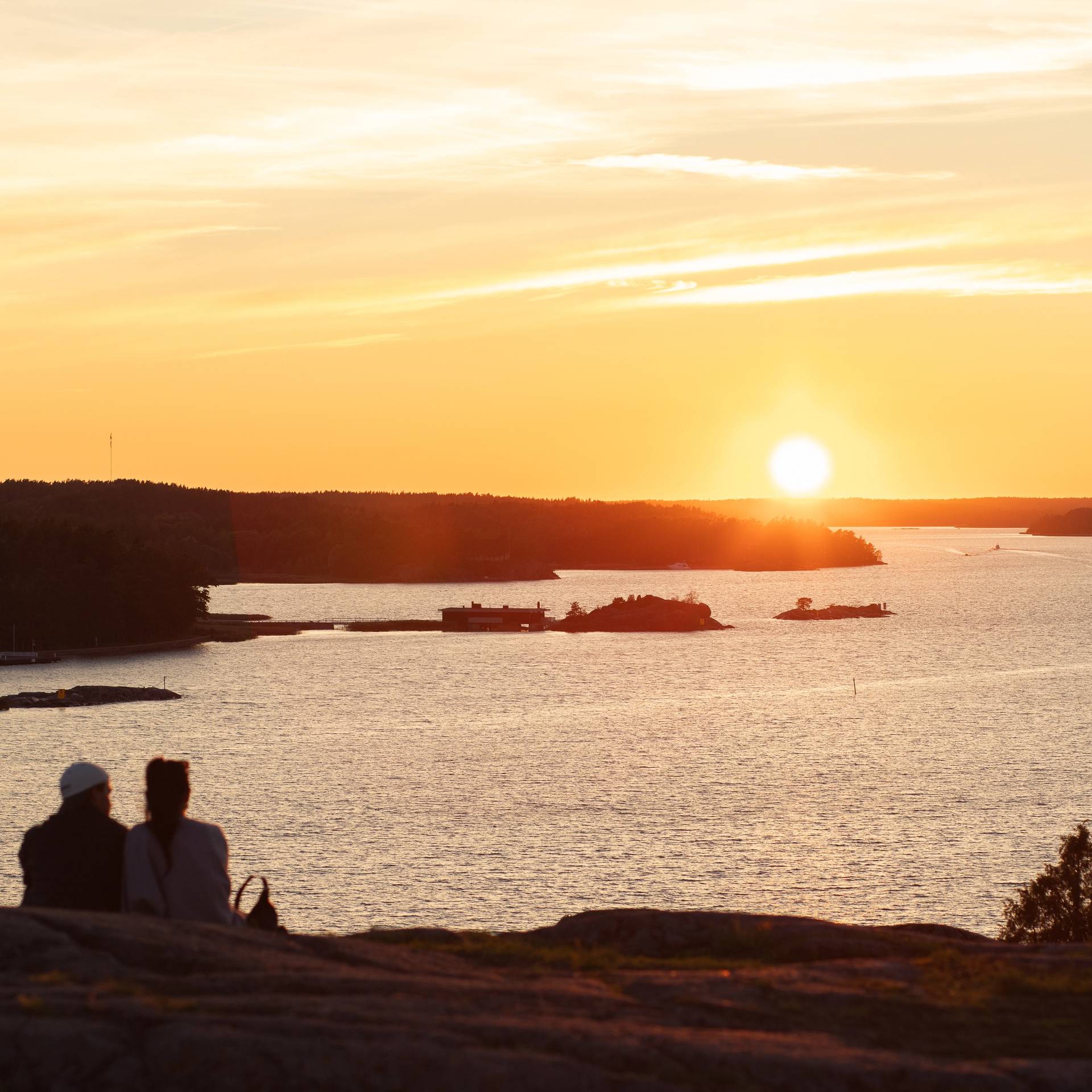 Sunset at Kupravuori cliffs.