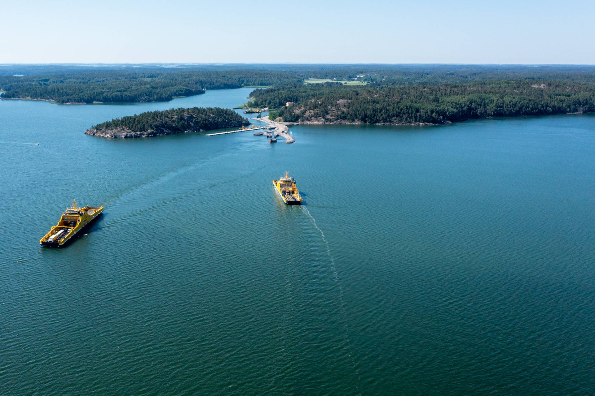 Ferries in the Finnish archipelago