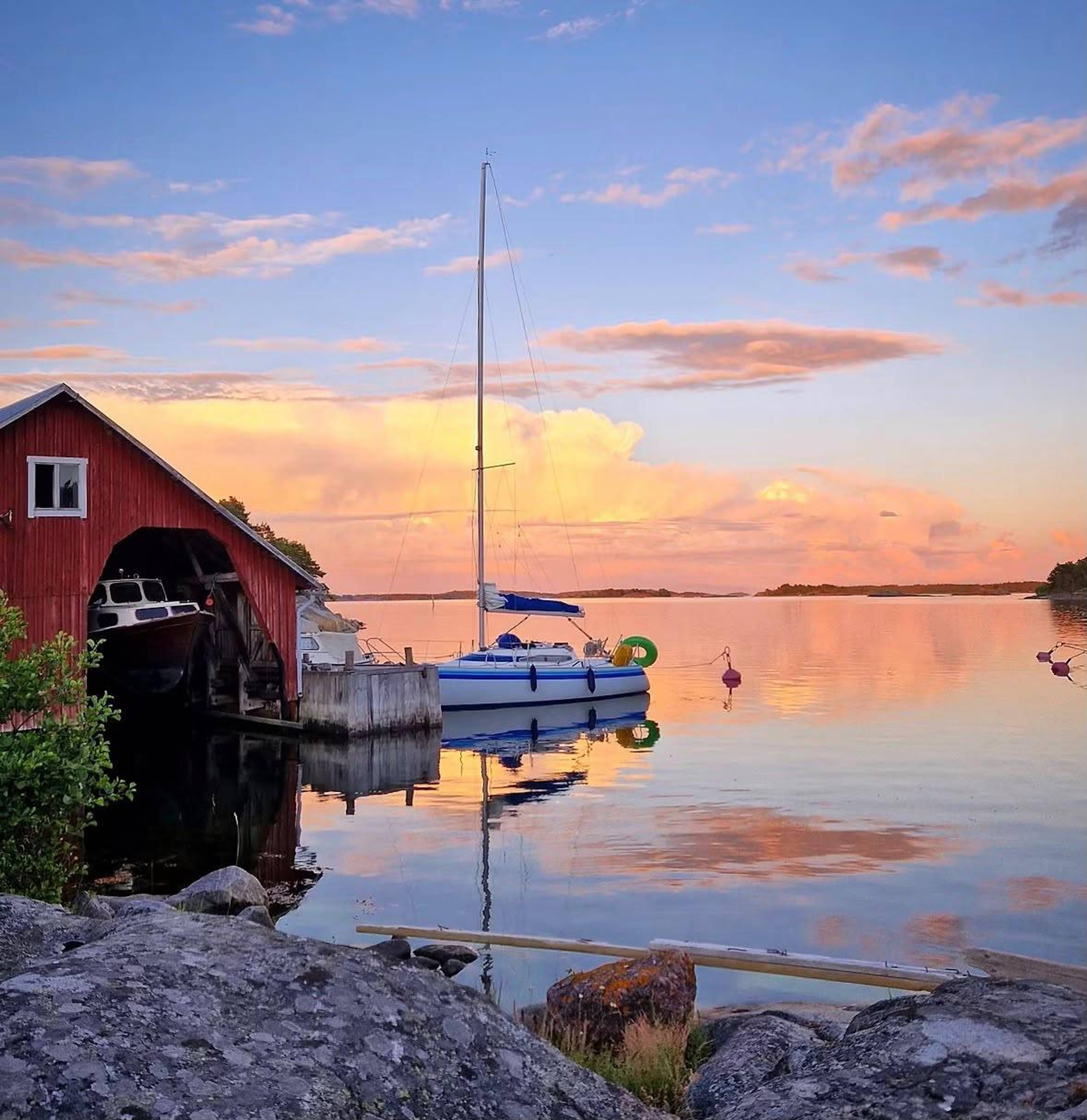 A sunset at Brännskär.