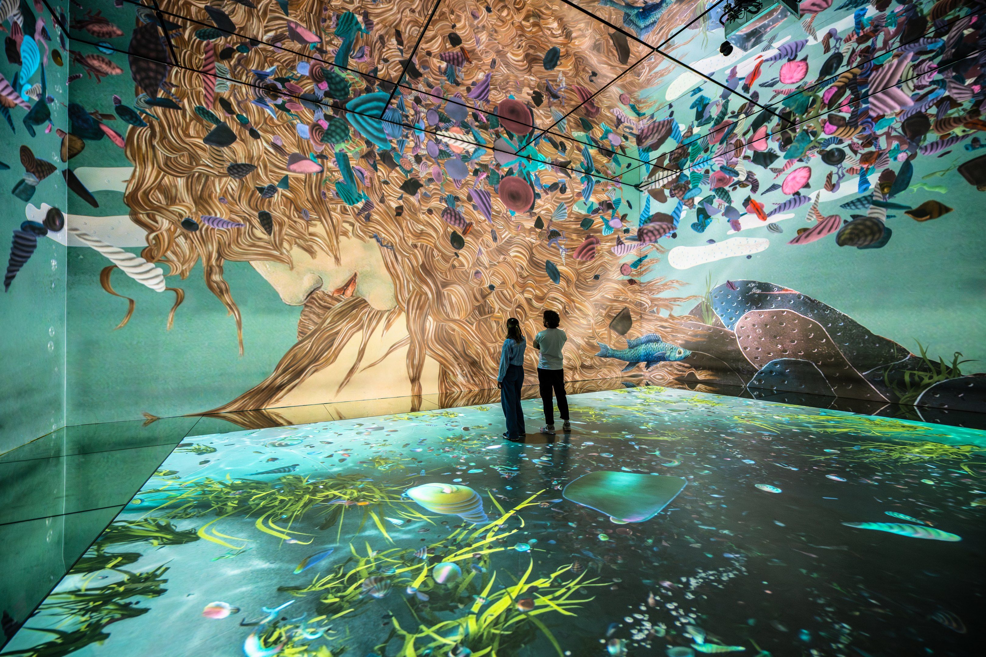 An artwork in the Frameless exhibition.