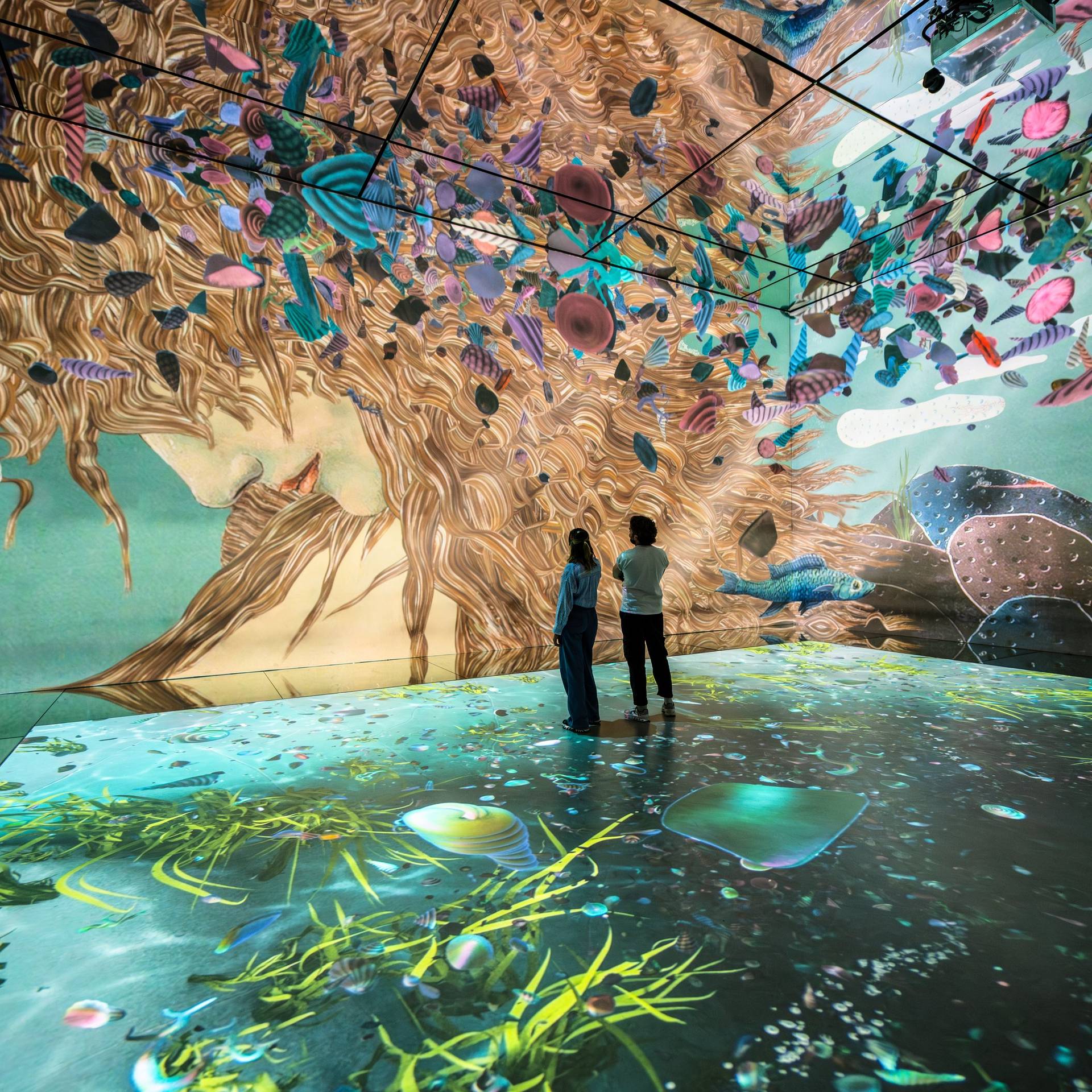 An artwork in the Frameless exhibition.