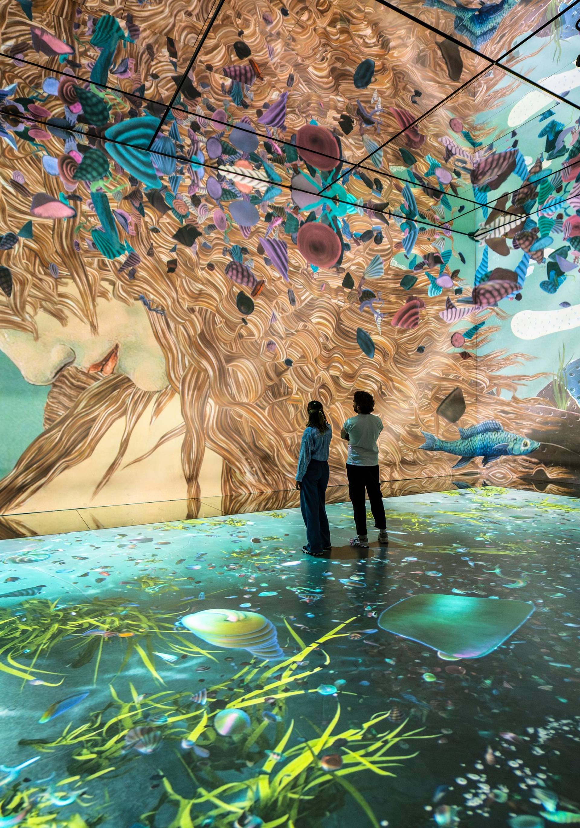 An artwork in the Frameless exhibition.
