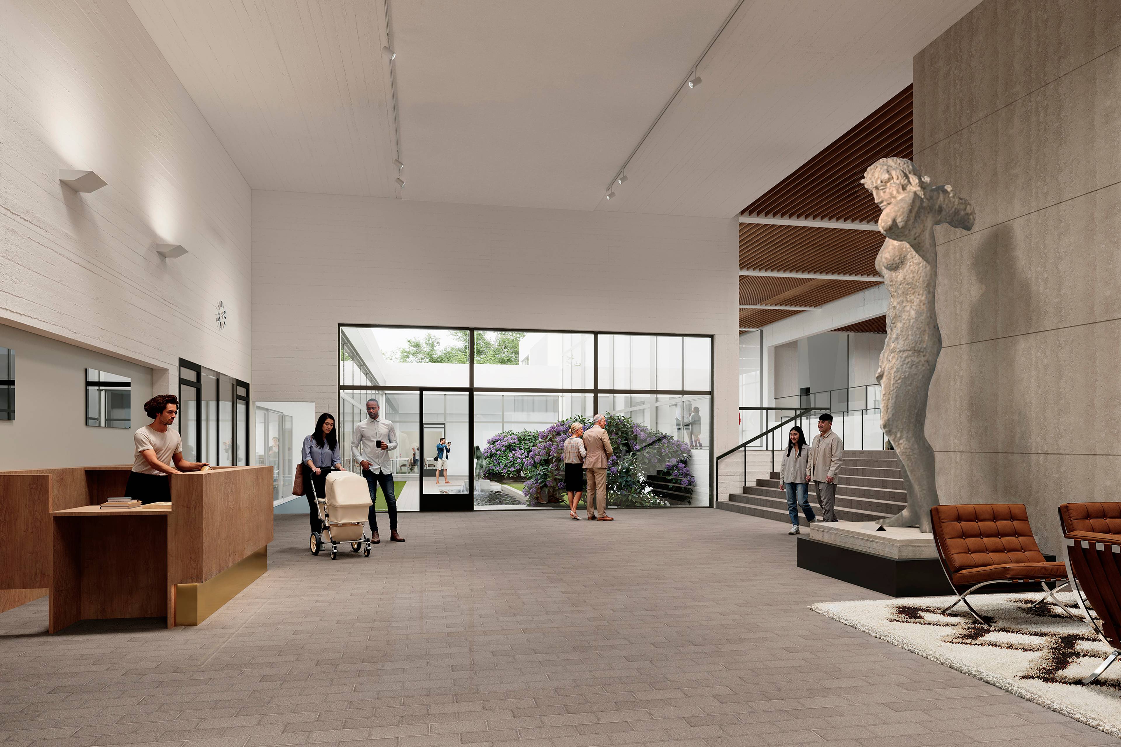 An illustrative image of the renewed WAM museum.