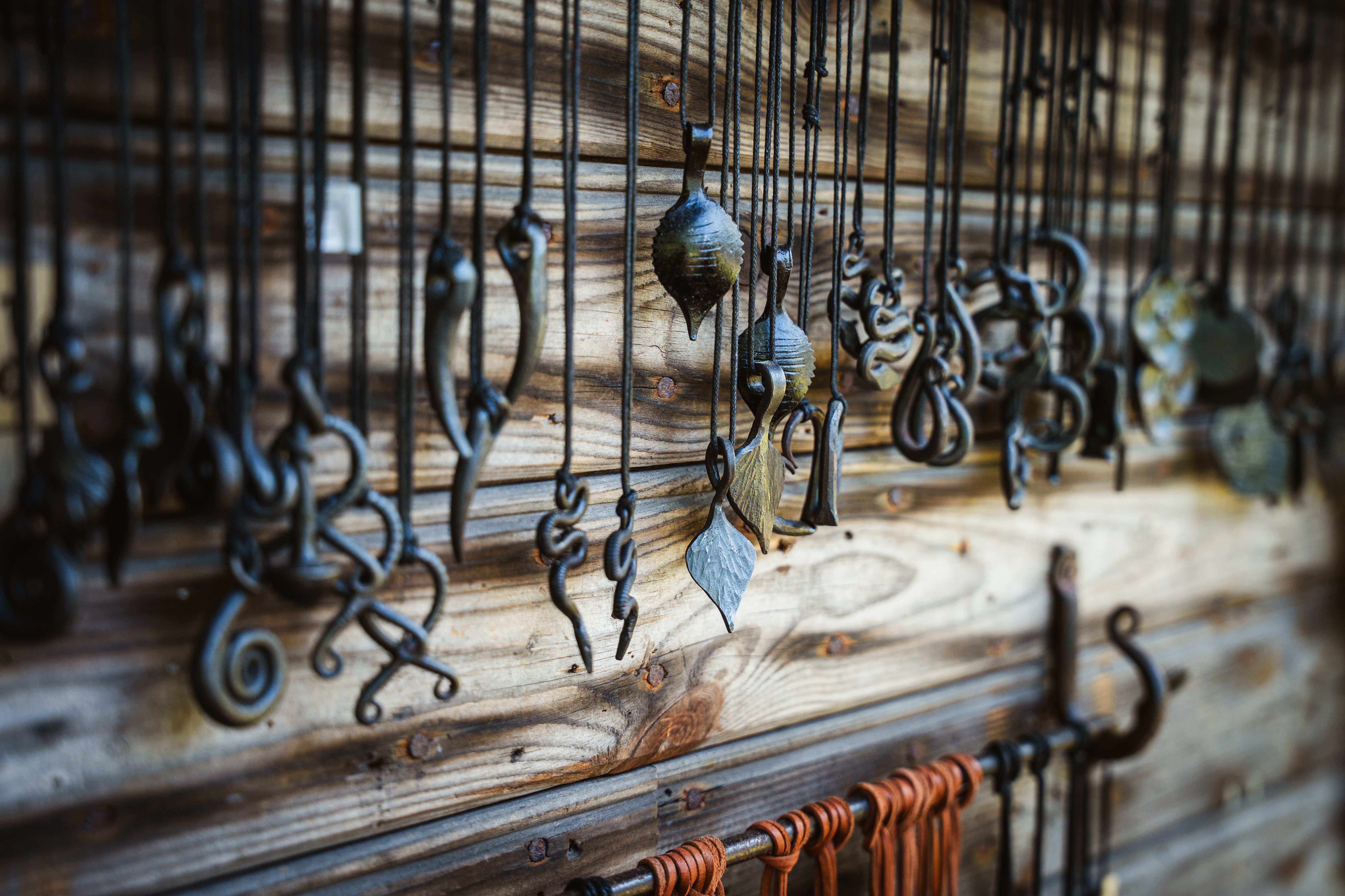 Blacksmith's products in Kustavi Handicrafts Village