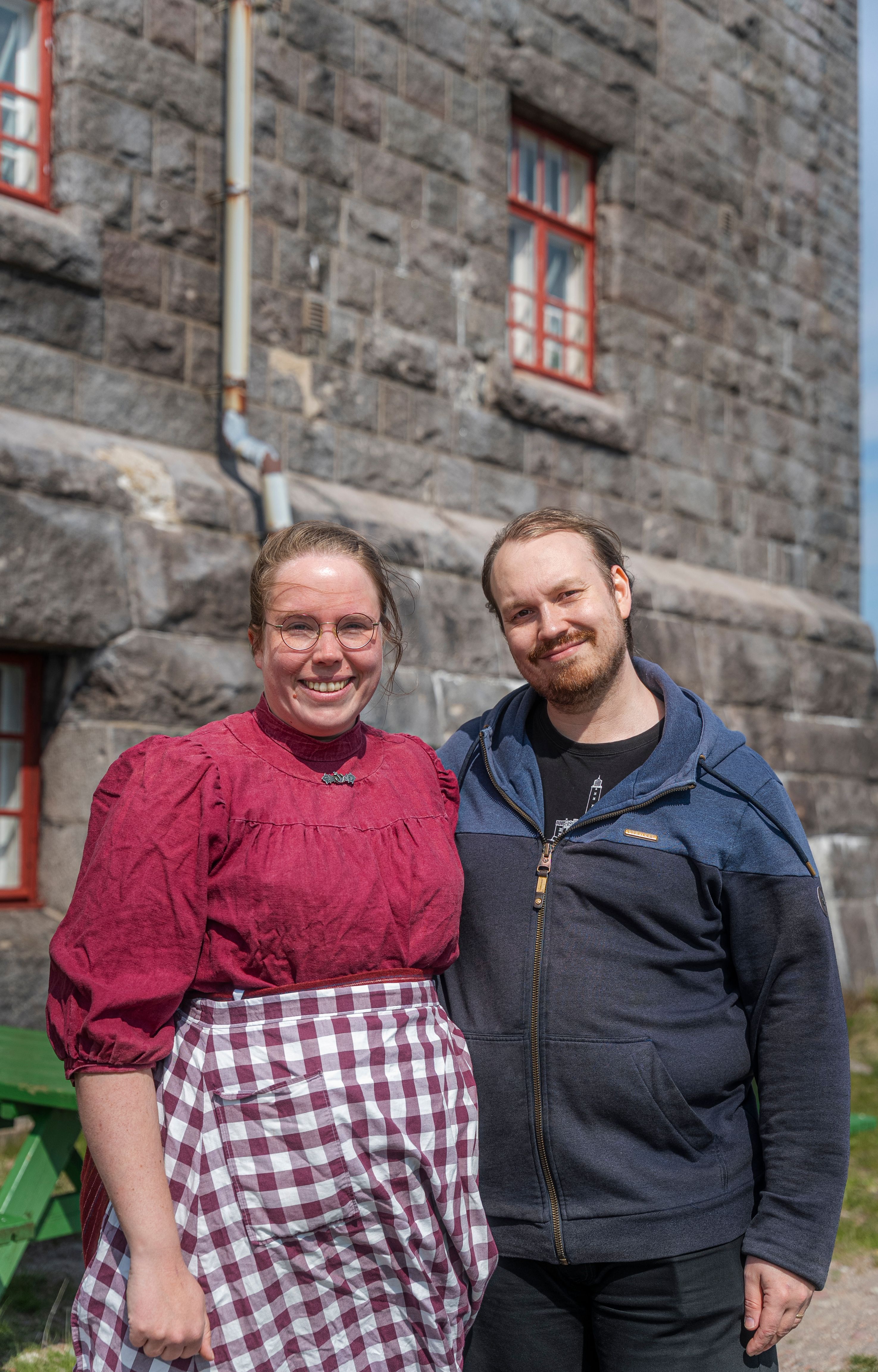 The lighthouse keepers, Nora & Henrik.