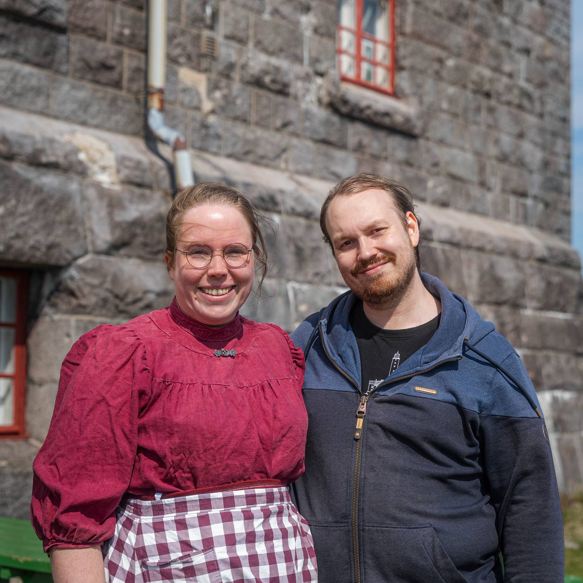 The lighthouse keepers, Nora & Henrik.