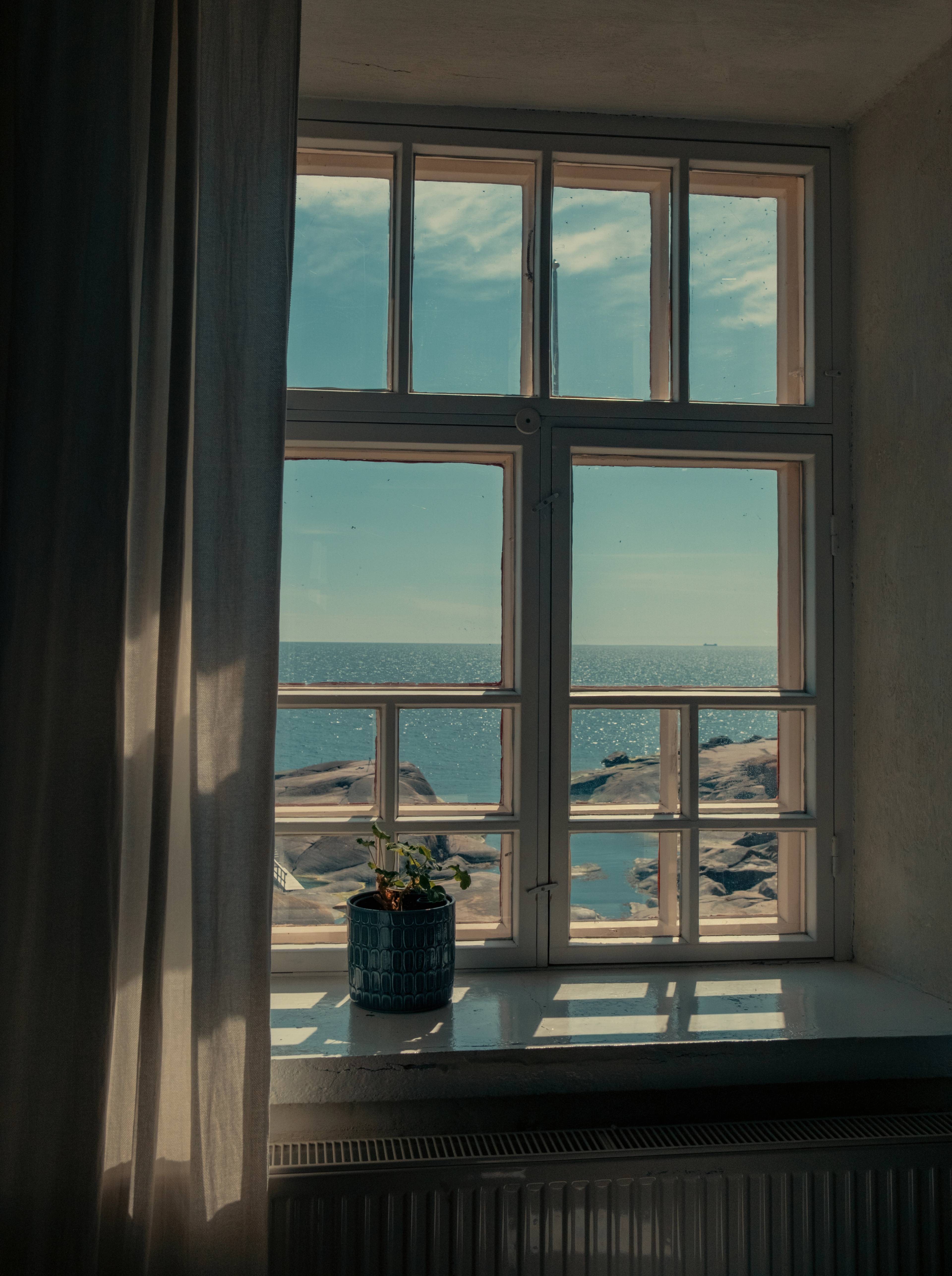 View from the Bengtskär hotel room window.