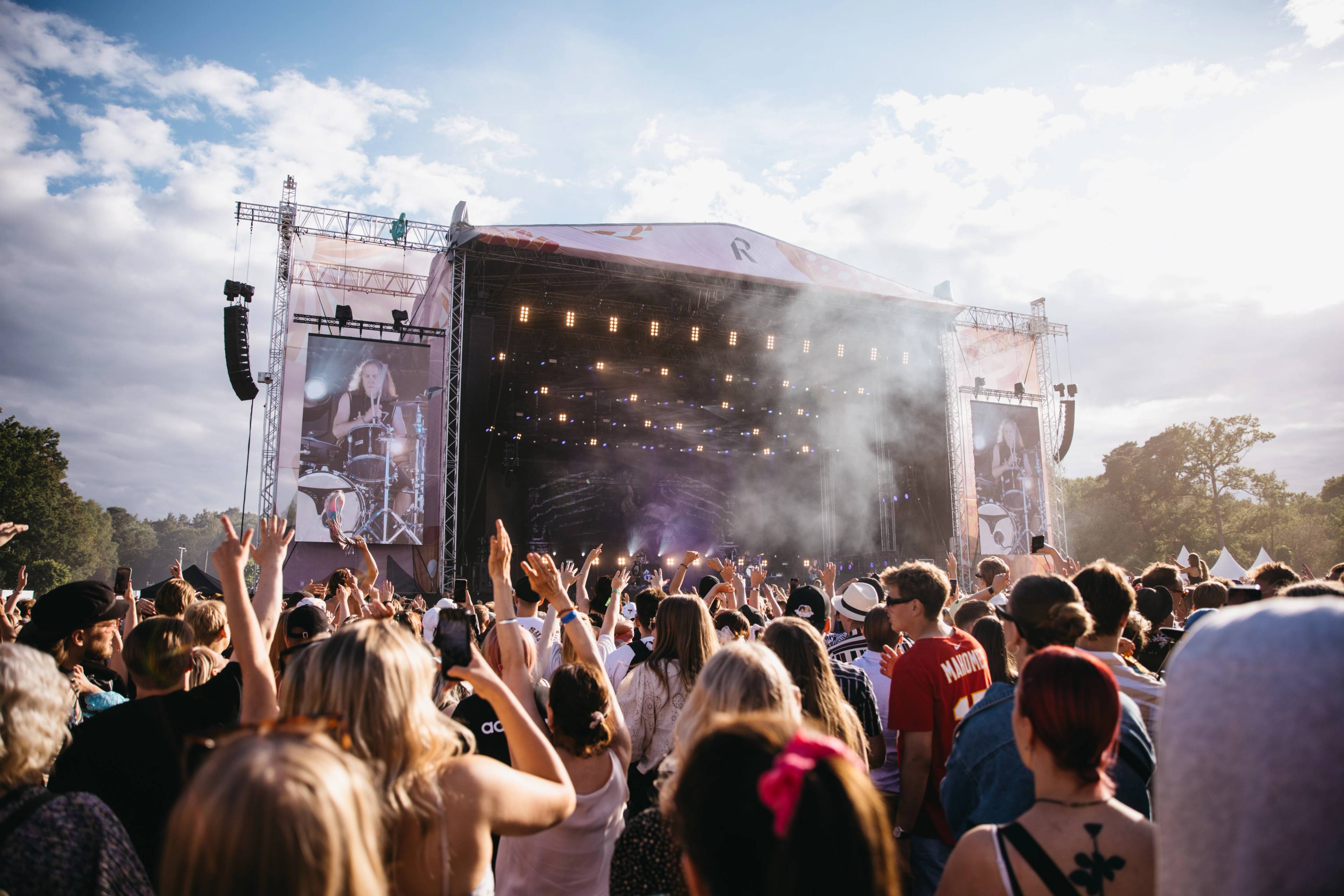 Ruisrock Festival goers.