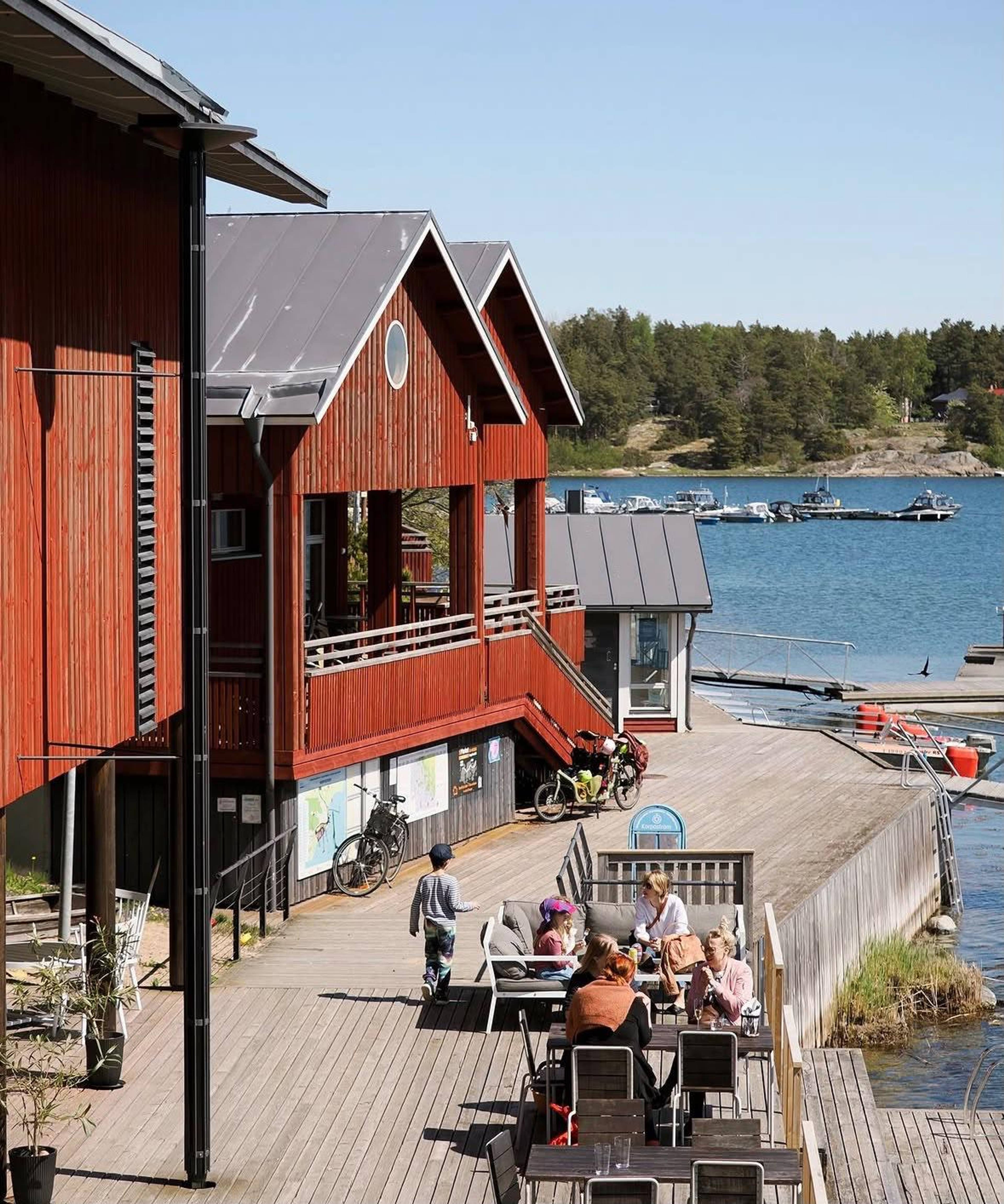 The Archipelago Centre dock and terrace.
