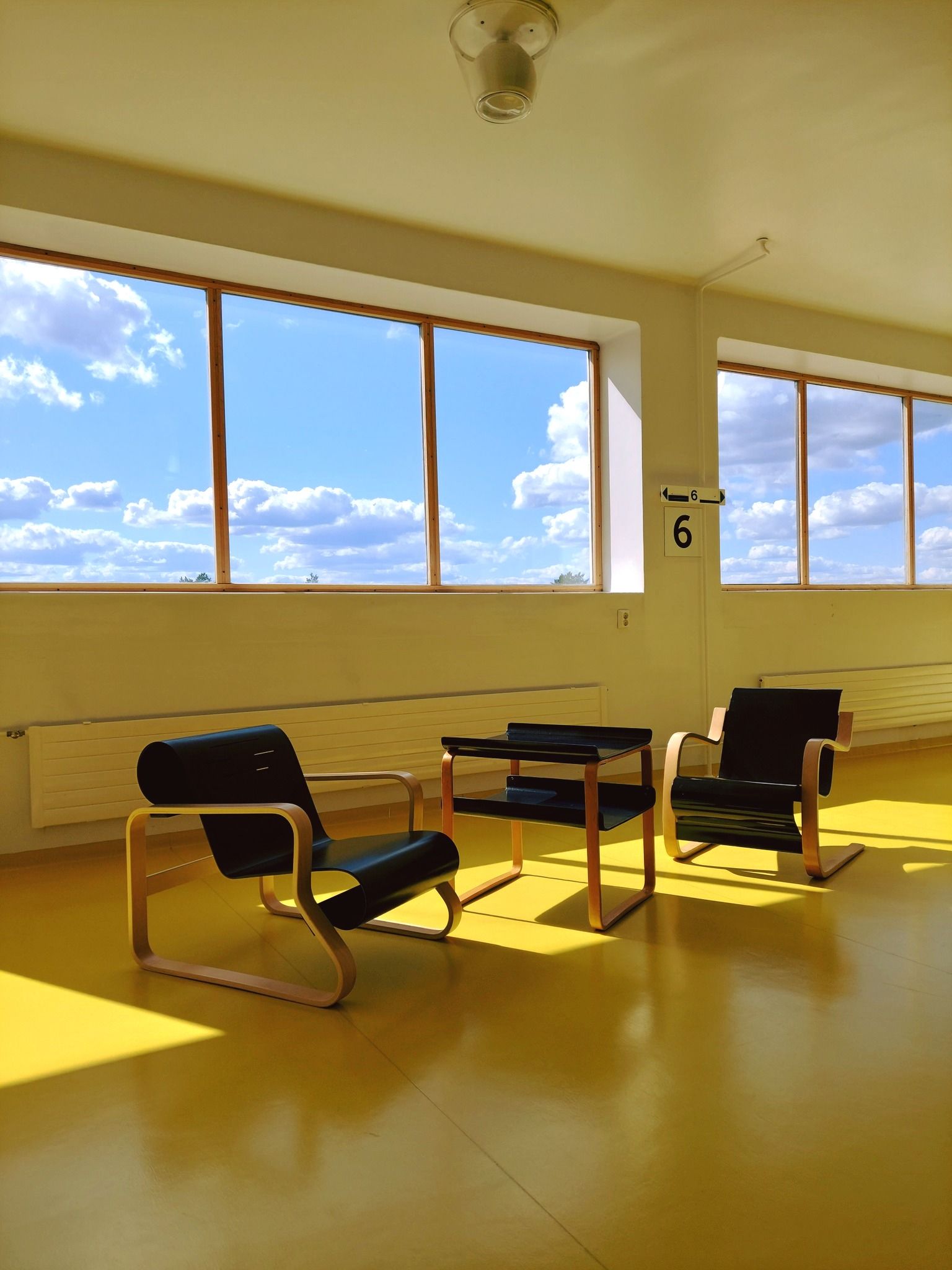 Artek Paimio chairs in Paimio Sanatorium
