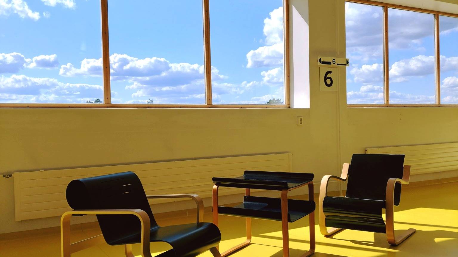 Artek Paimio chairs in Paimio Sanatorium