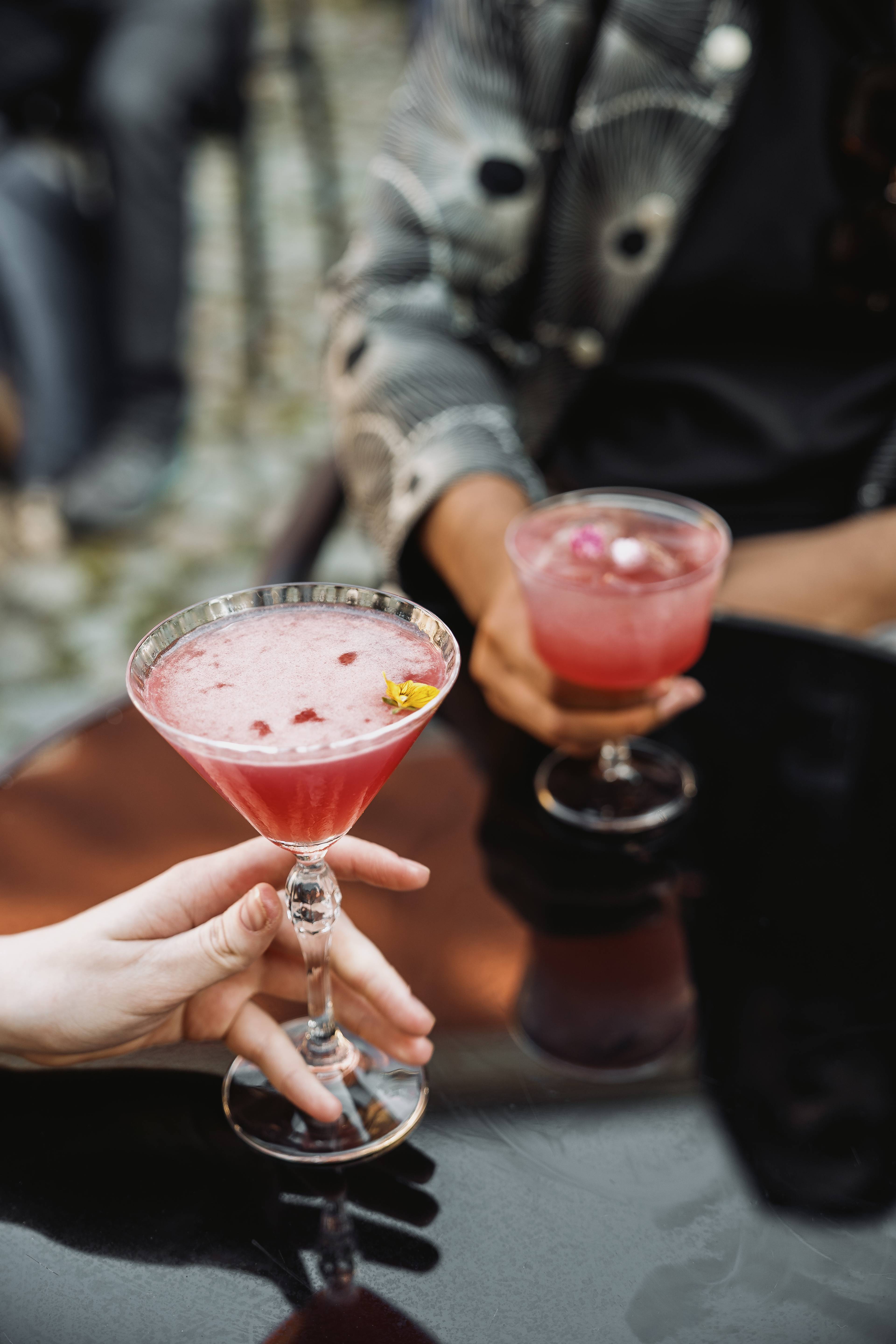 Two cocktails.