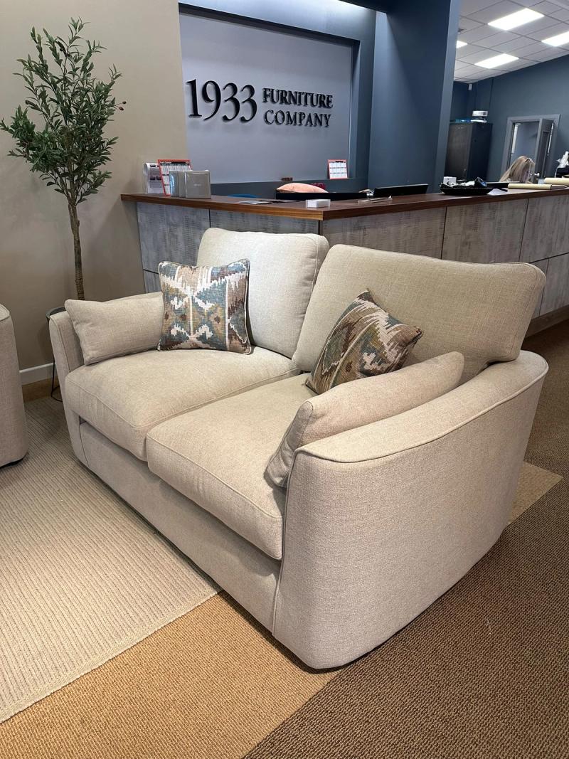 Smaller Kinsale sofa in natural fabric