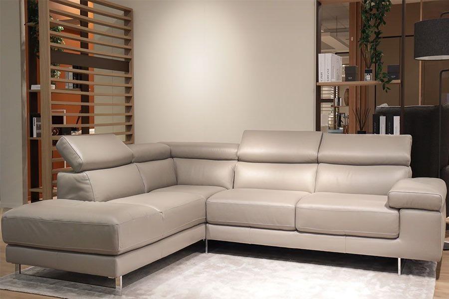 B619 - Corner Leather Sofa