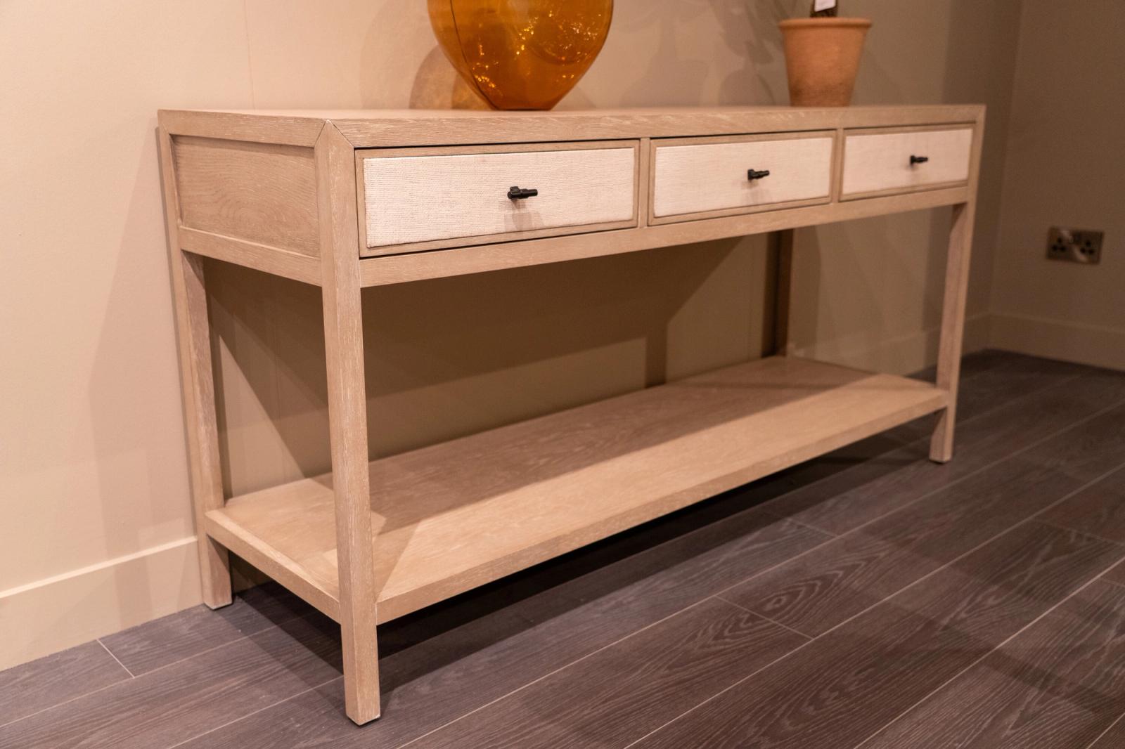 Hooker console table, 150 x 45cm, from the front