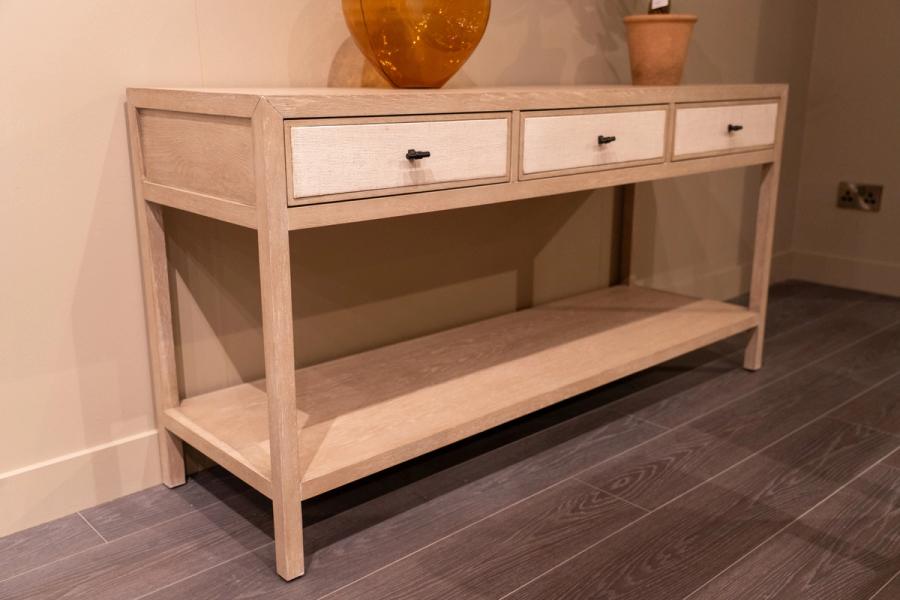 Hooker console table, 150 x 45cm, from the front