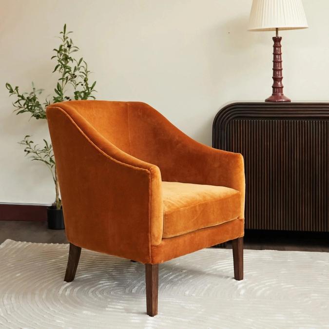 Oriana B - Iona Armchair / Rust, view 1