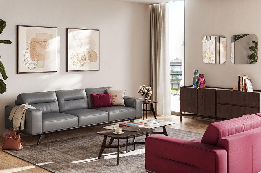 Natuzzi C006 3 Seater Fabric Sofa