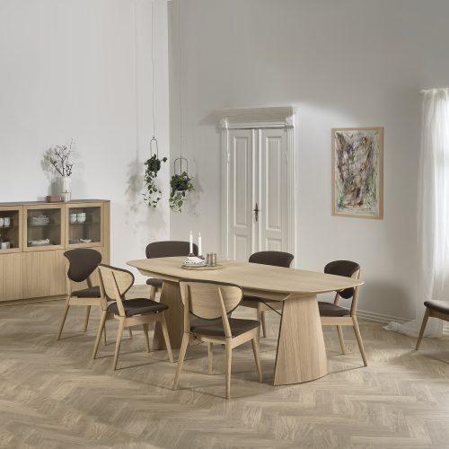 Pbj Danish Design - Collum Slim Super Ellipse Extendable Table