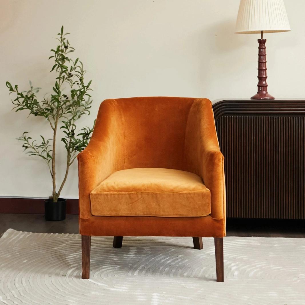 Oriana B - Iona Armchair / Rust, view 2