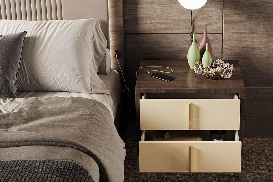 Zara - 6ft Bedframe & 2 Lockers